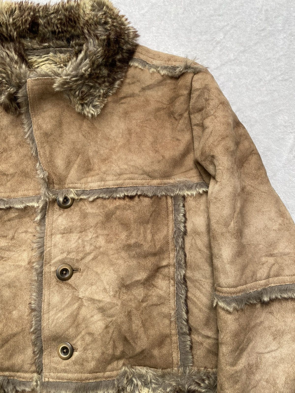 291295=Homme 291295 Homme Avant-garde Punk Faux Fur Parka Size US M / EU 48-50 / 2 - 3 Thumbnail