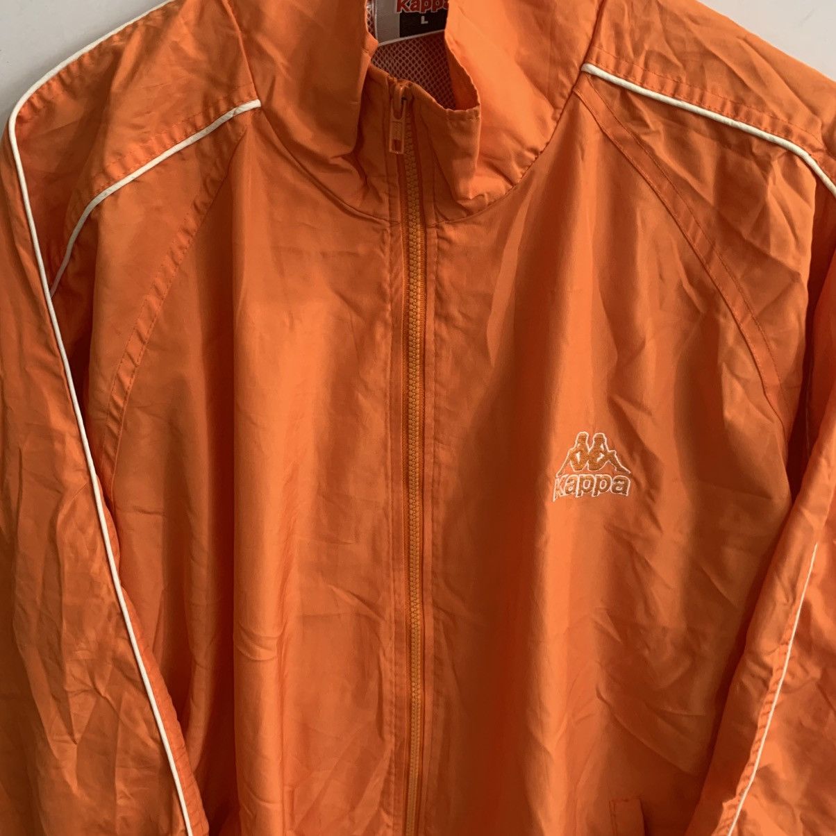 Kappa × Vintage Vintage Kappa Big Logo Large Orange Windbreaker large Size US L / EU 52-54 / 3 - 5 Thumbnail