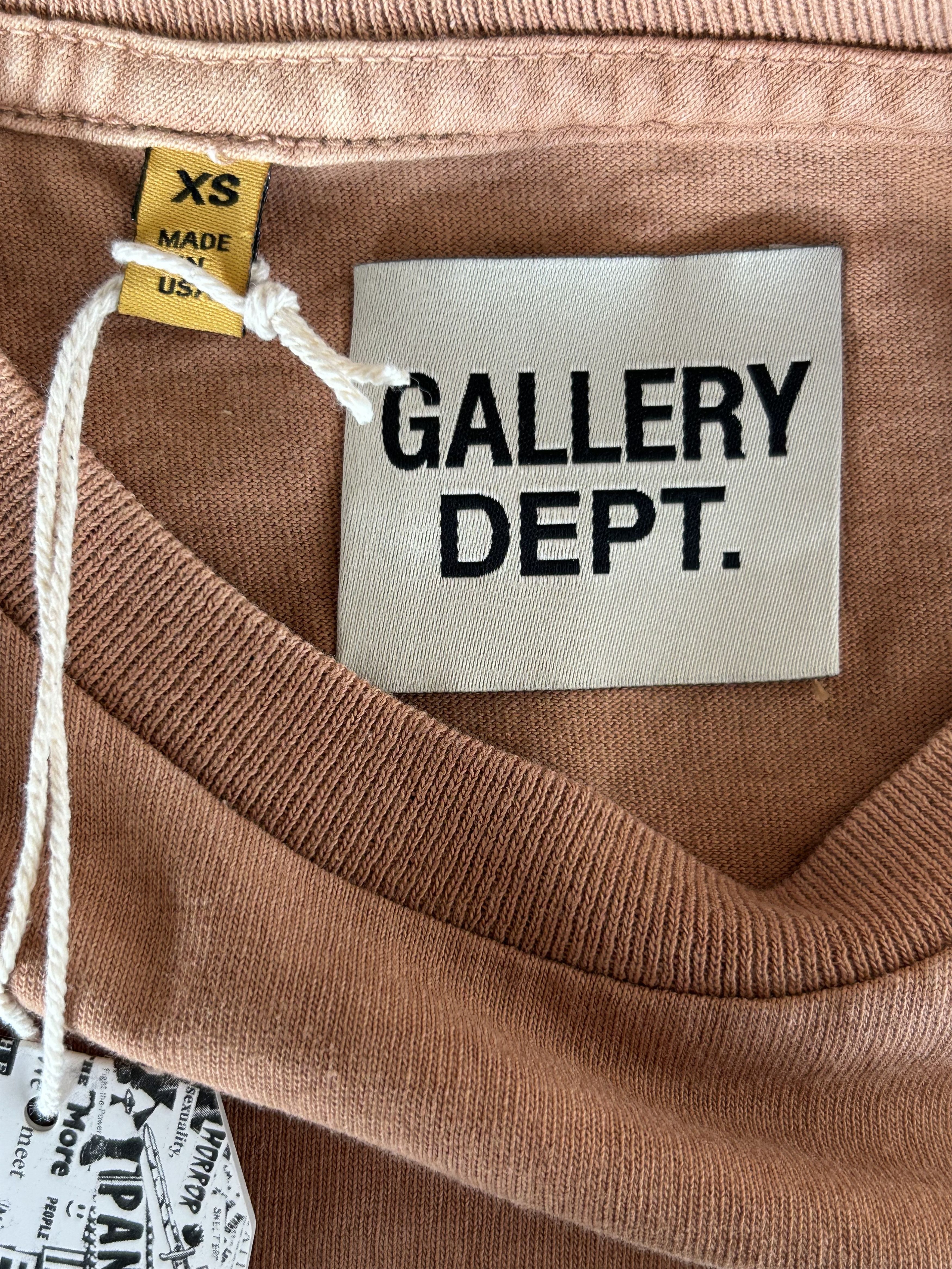 Gallery Dept. Gallery Dept Faded Brown & White Logo Longsleeve T-Shirt Size US XS / EU 42 / 0 - 3 Thumbnail