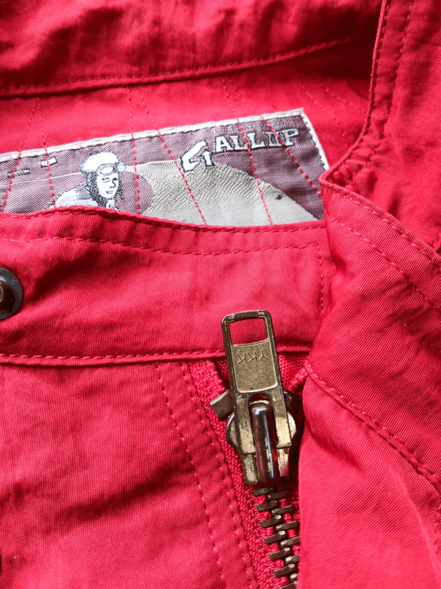 Vintage 😍RARE😍VINTAGE GALLOP MOTORCYCLES RED BOMBER NYLON JACKET Size US XL / EU 56 / 4 - 16 Thumbnail