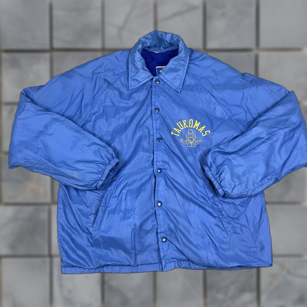 Champion VINTAGE Champion Jacket Men L Blue Windbreaker 90s Sports Casual Distressed Size US L / EU 52-54 / 3 - 1 Thumbnail
