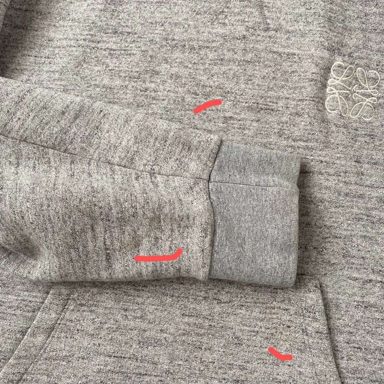 Loewe Loewe Embroidered printed grey hoodie Size US S / EU 44-46 / 1 - 6 Thumbnail