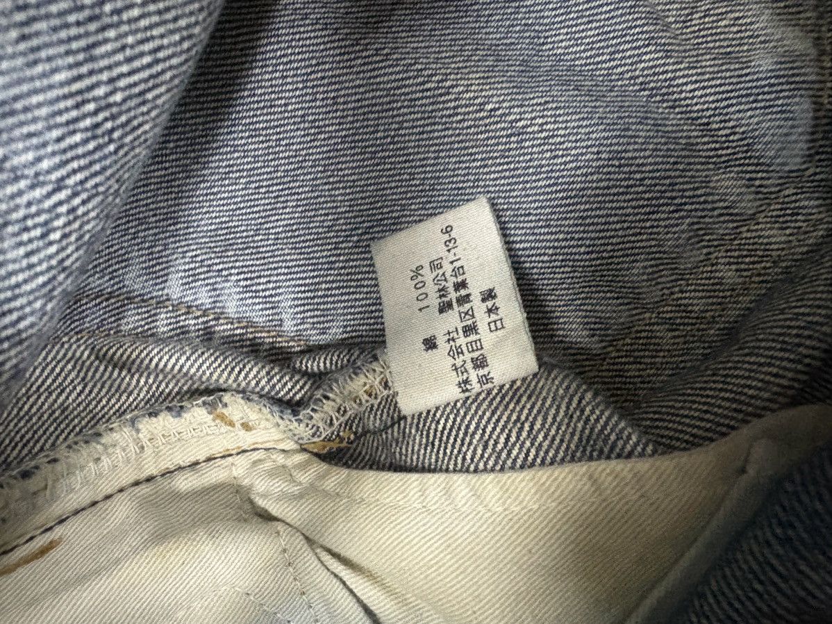 Tornado Mart Vintage Bell Bottom Blue Blue Japan Mud Wash Boro Rusty Size US 31 - 17 Thumbnail