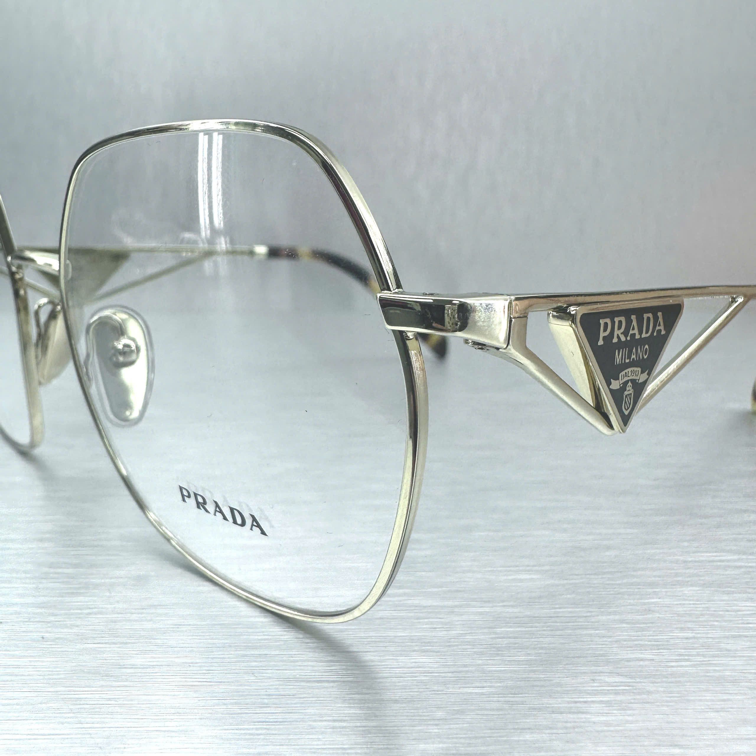 Prada PRADA 59ZV_ZVN1O1 Glasses PALE GOLD Size ONE SIZE - 7 Thumbnail