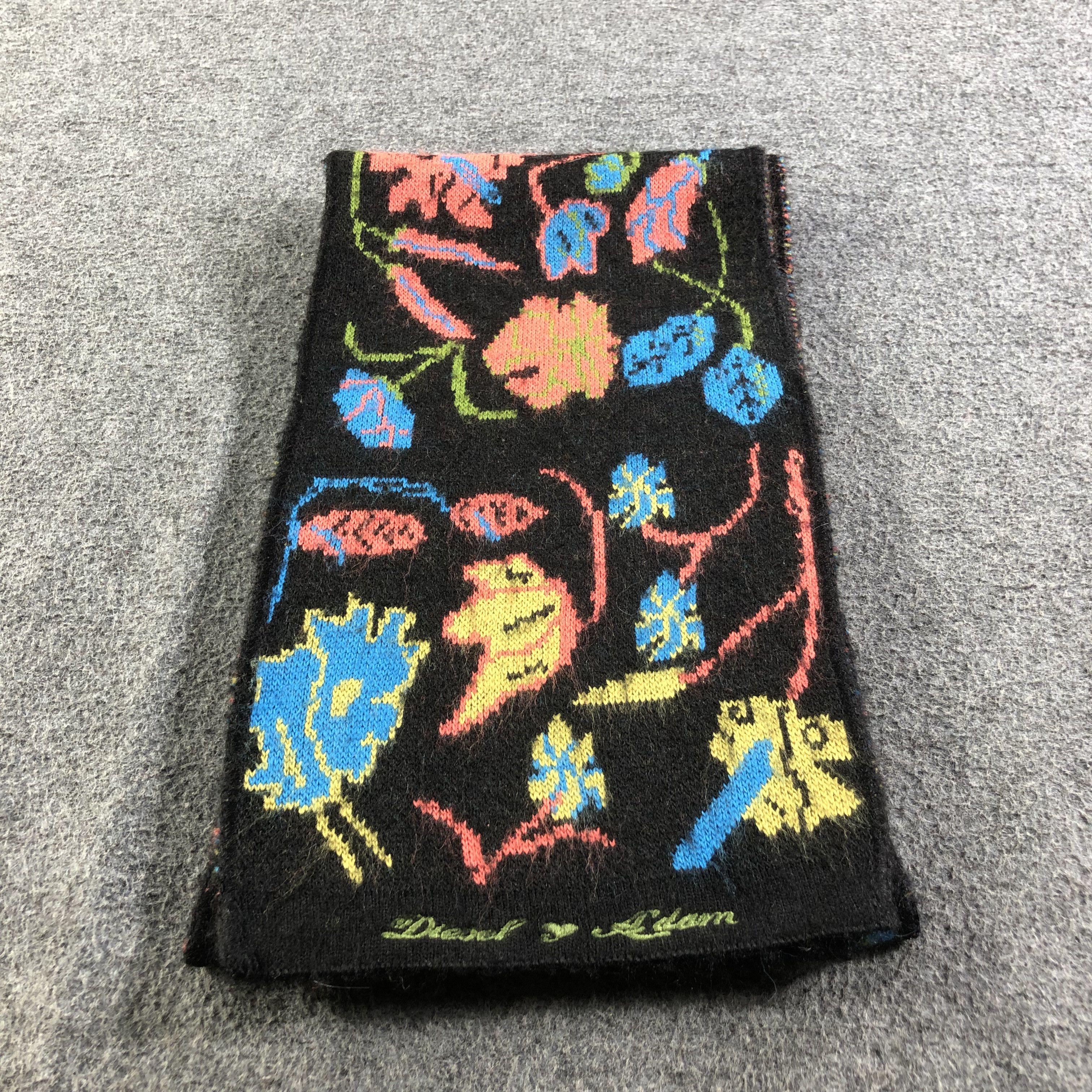 Diesel Diesel Adam Floral Scarf Muffler V1746 Size ONE SIZE - 6 Thumbnail