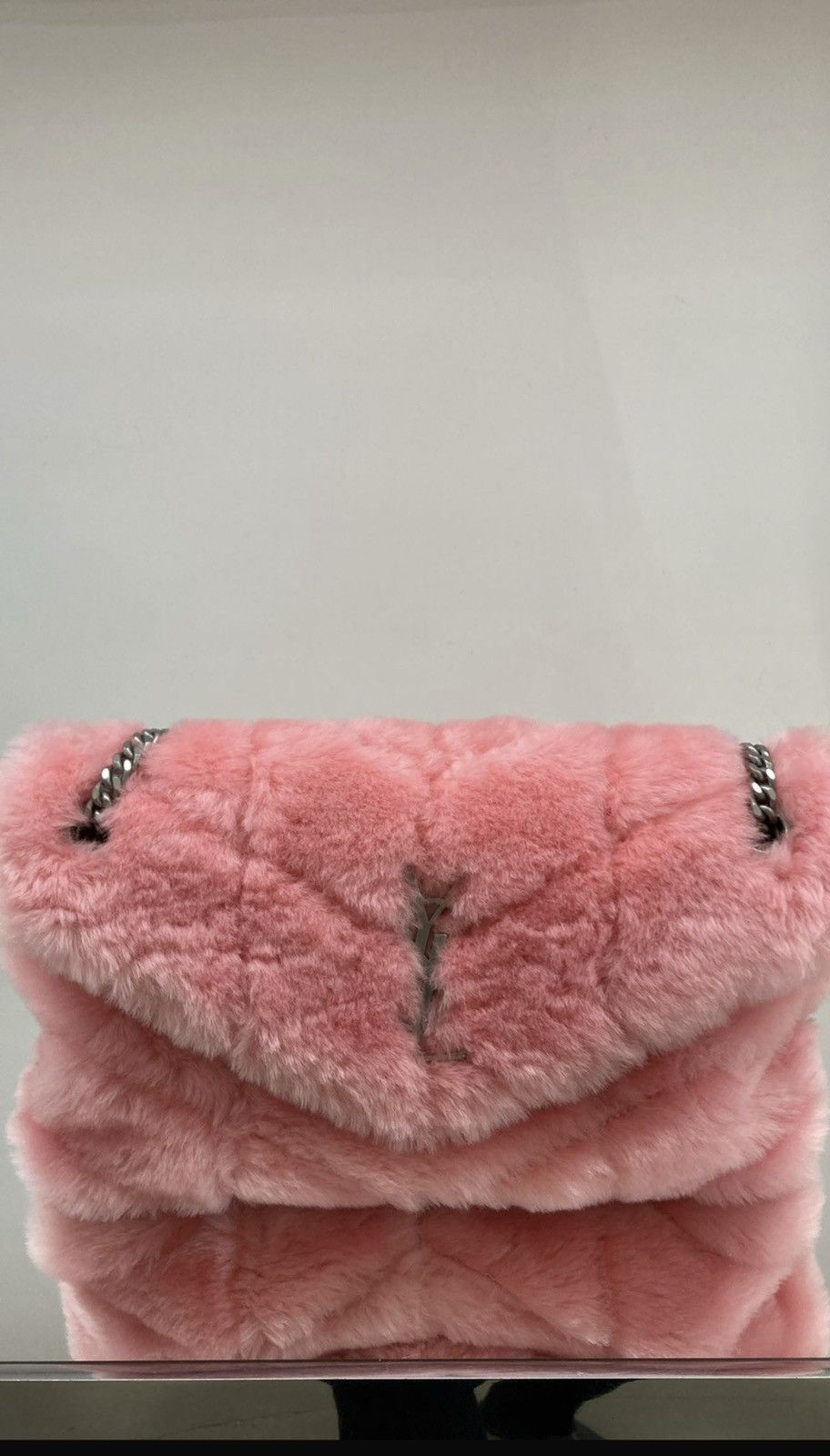 Saint Laurent Paris Saint Laurent Small Puffer Shearling Bag Size ONE SIZE - 1 Preview