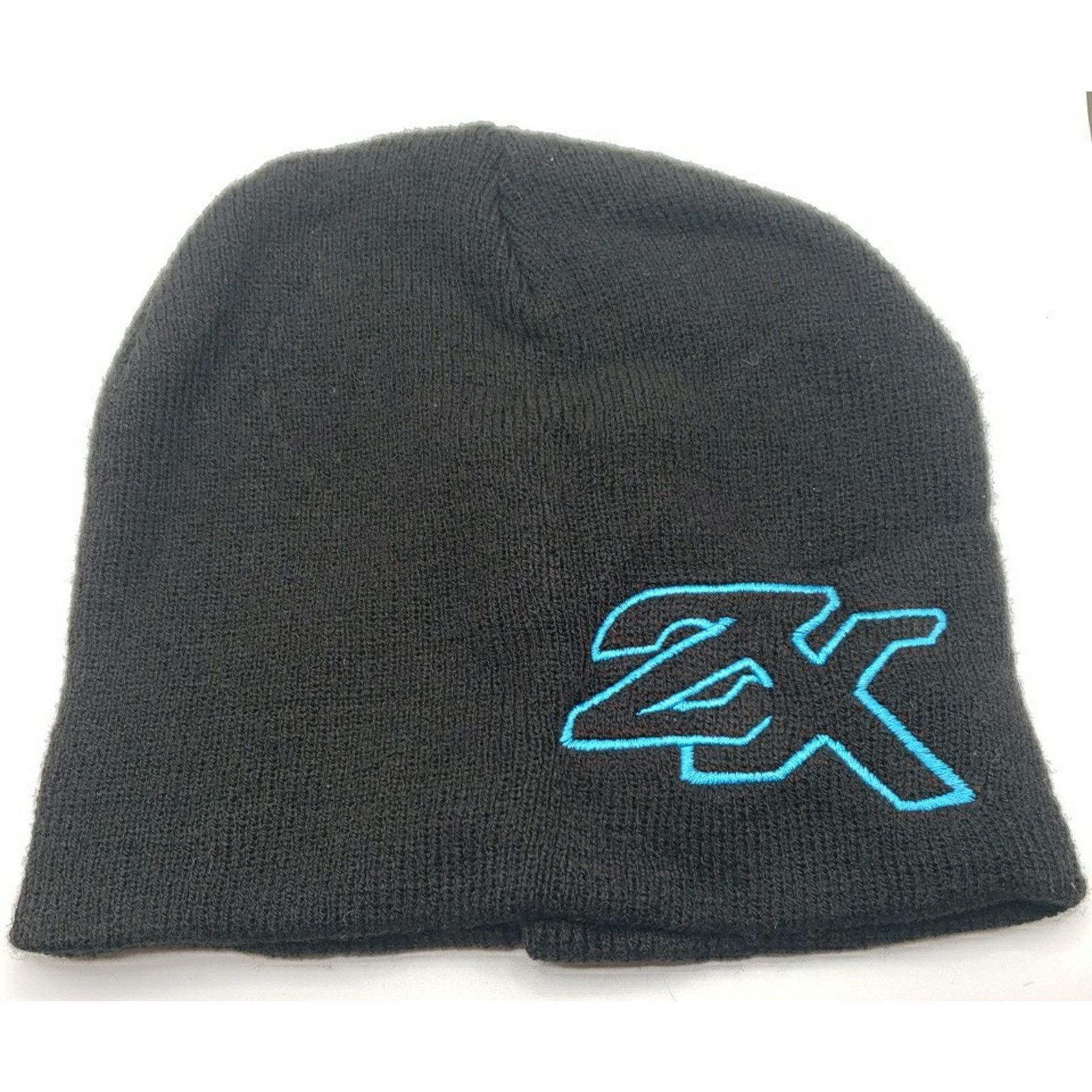 Other ZX Zeroxposur Beanie Skull Cap Black Embroidered Blue Logo Size ONE SIZE - 1 Thumbnail