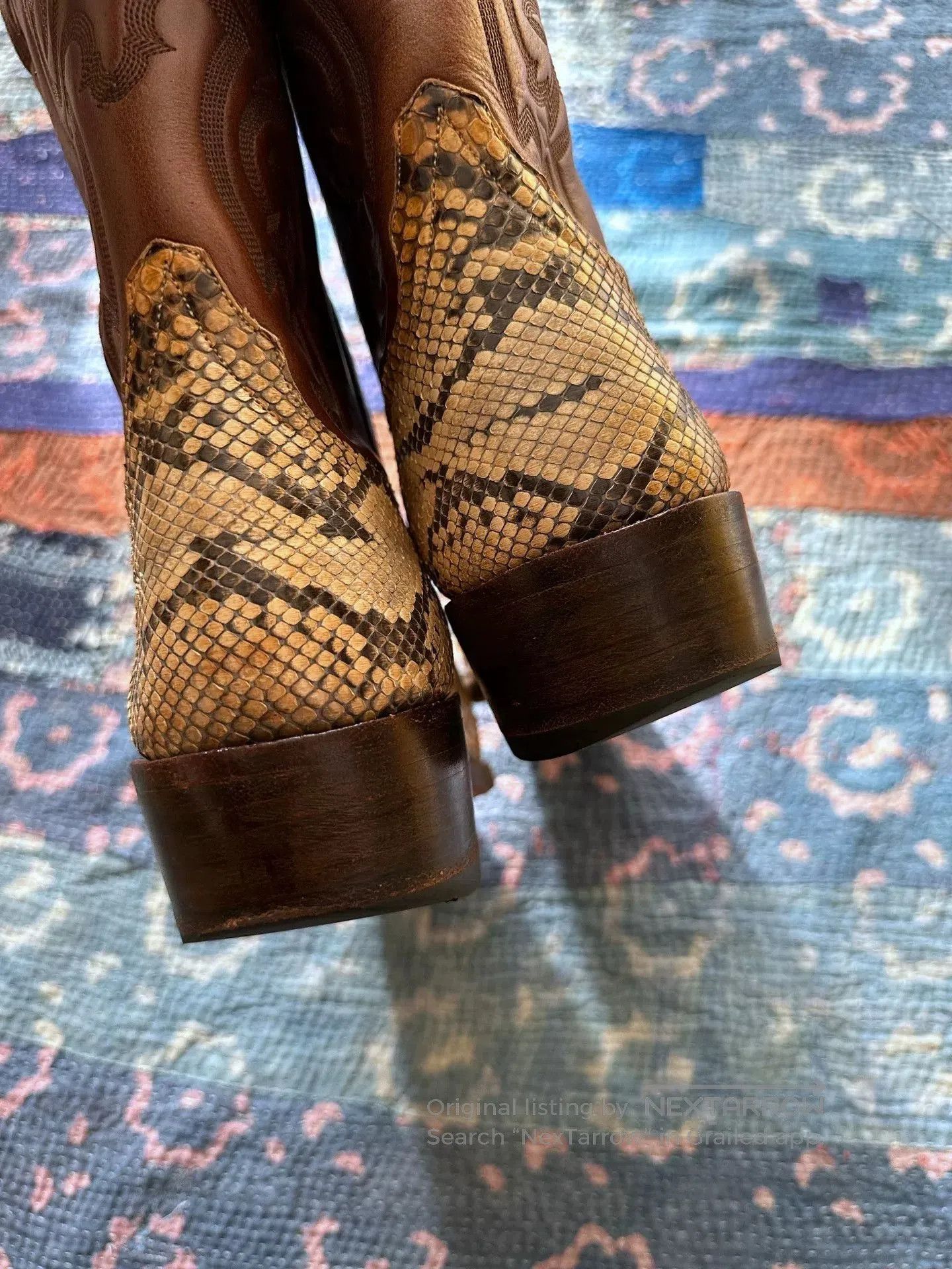 RRL Ralph Lauren RRL Snake Skin Western Boots. Size US 9.5 / EU 42-43 - 5 Thumbnail