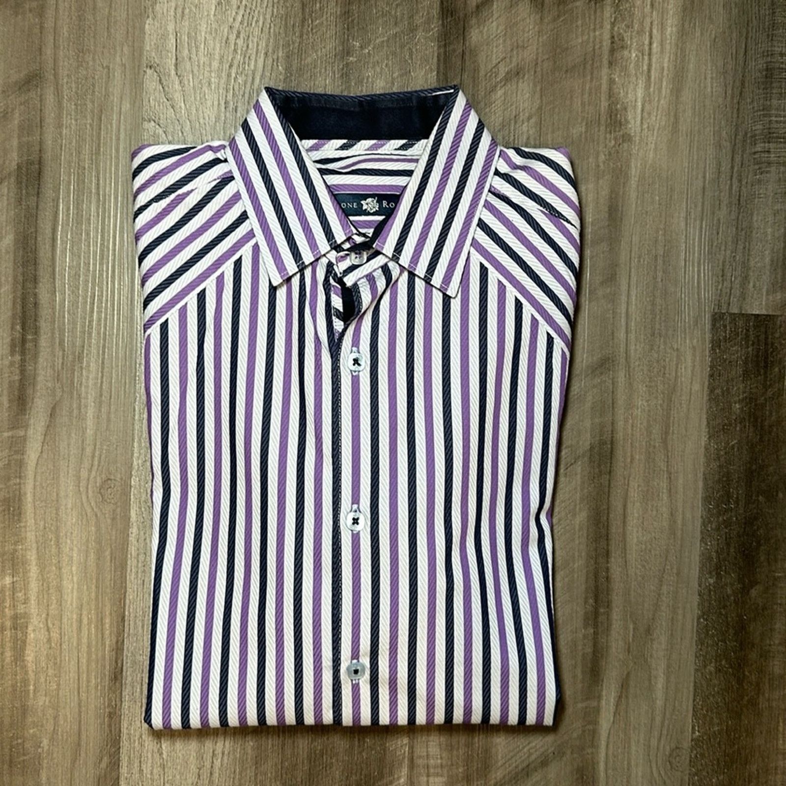 Stone Rose Stone Rose Black Rivet Collection Long Sleeve Button - 1 Size US S / EU 44-46 / 1 - 1 Thumbnail