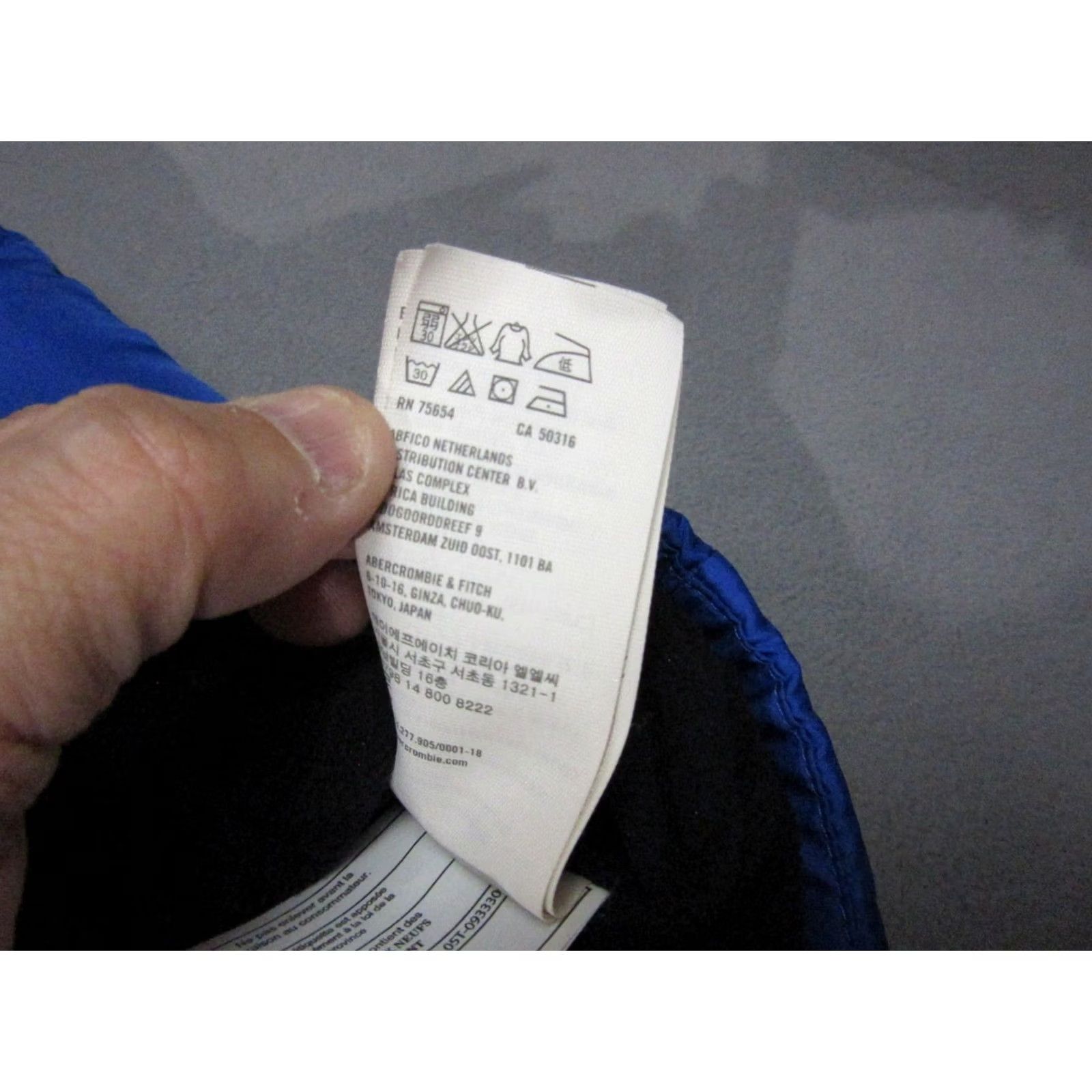 Abercrombie & Fitch Abercrombie & Fitch Vest Mens M Blue Puffer Fleece Lined Mock Neck Zip Size US M / EU 48-50 / 2 - 6 Thumbnail