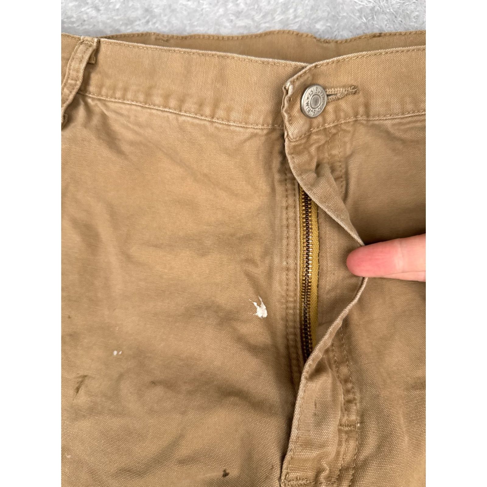 Wrangler Wrangler Jeans Men 40x32 Beige Straight Leg Denim 5-Pocket Regular Fit Belt Loop 40 in Inseam Cotton Blend Vintage No Mens Size US 40 / EU 56 - 5 Thumbnail