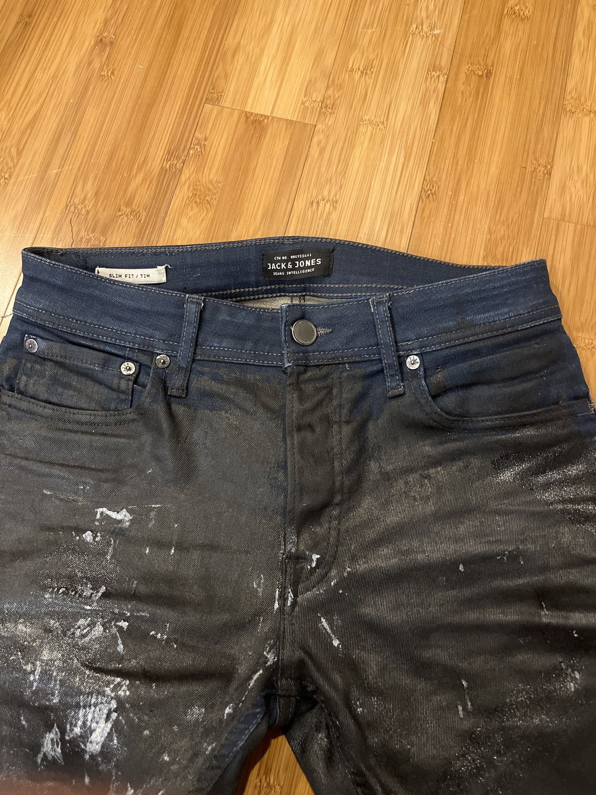 Jack & Jones Waxed Jeans Size US 28 / EU 44 - 6 Thumbnail