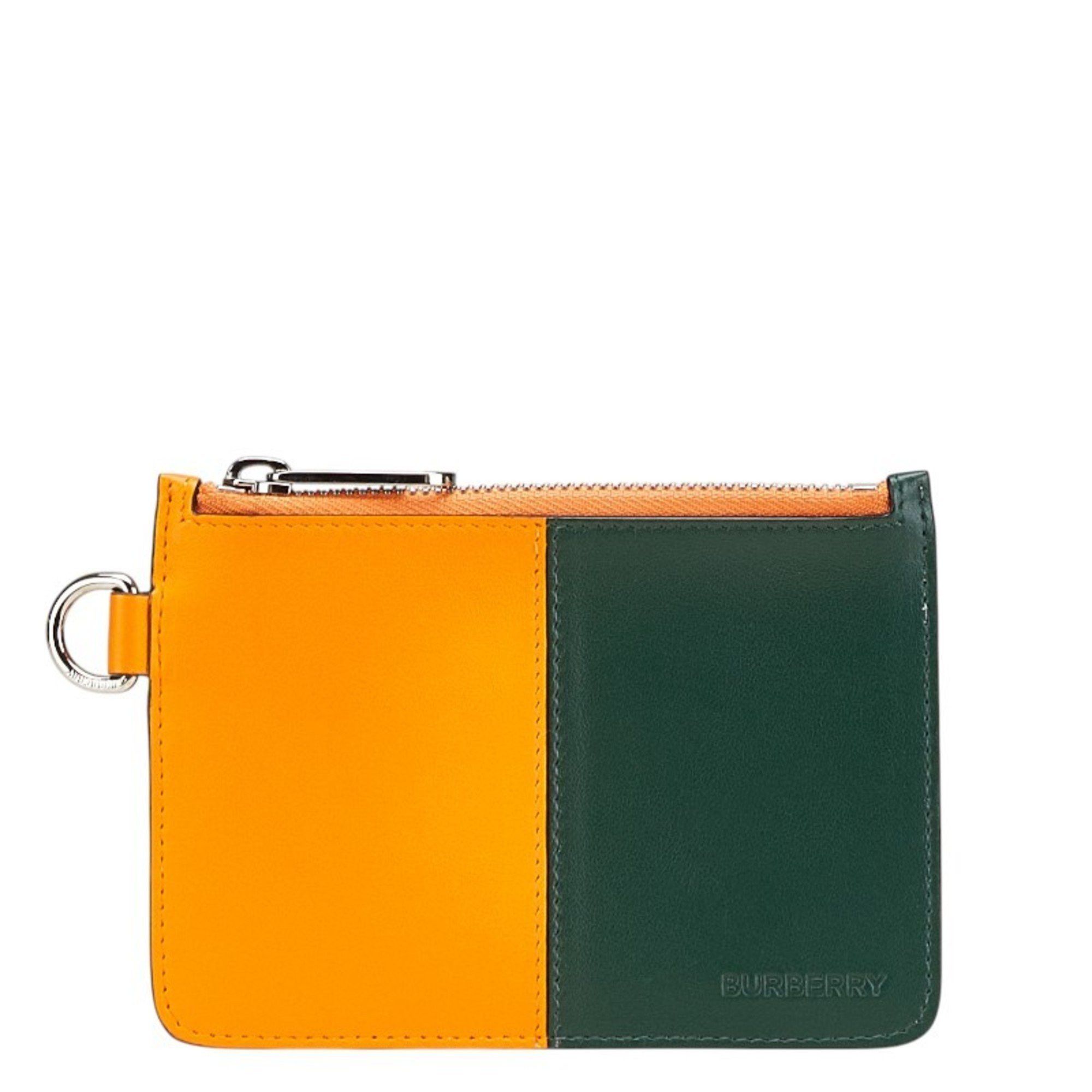 Burberry Burberry logo wallet/coin case in orange multicolored leather for women. Size ONE SIZE - 1 Thumbnail