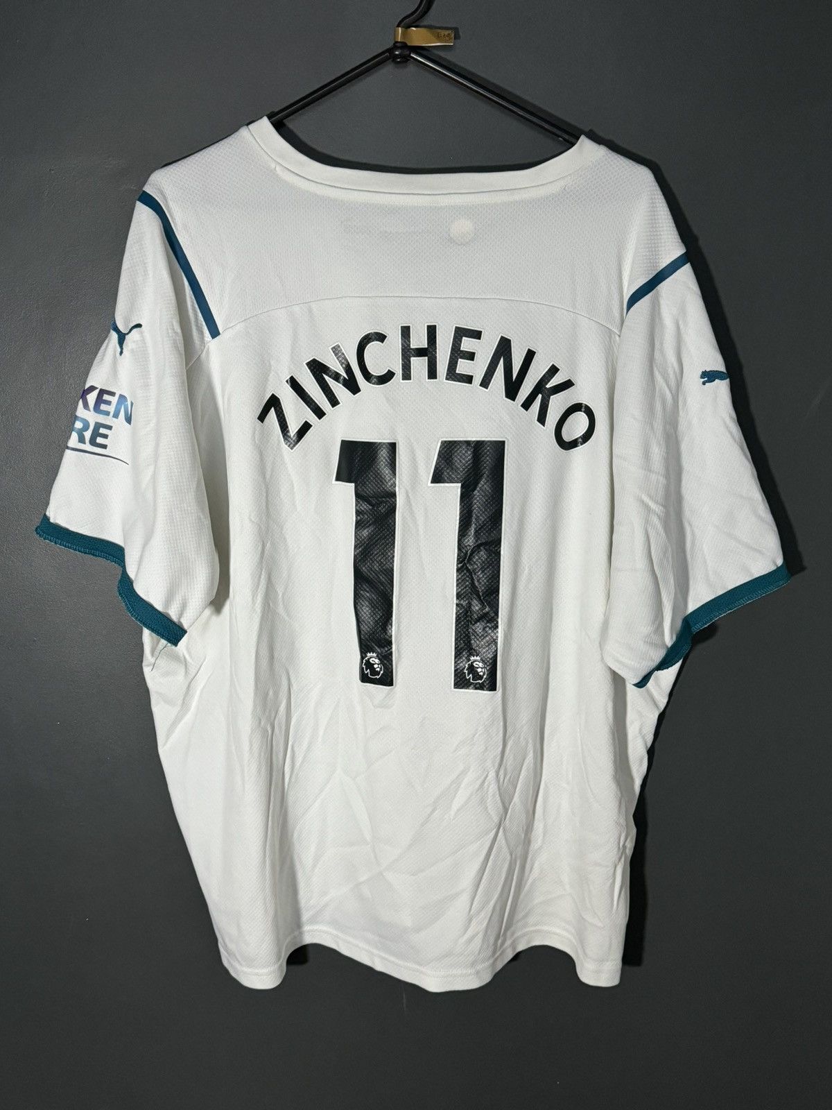 Puma 3XL Manchester City 21/22 Away Zinchenko Football Jersey Size US XXL / EU 58 / 5 - 1 Thumbnail