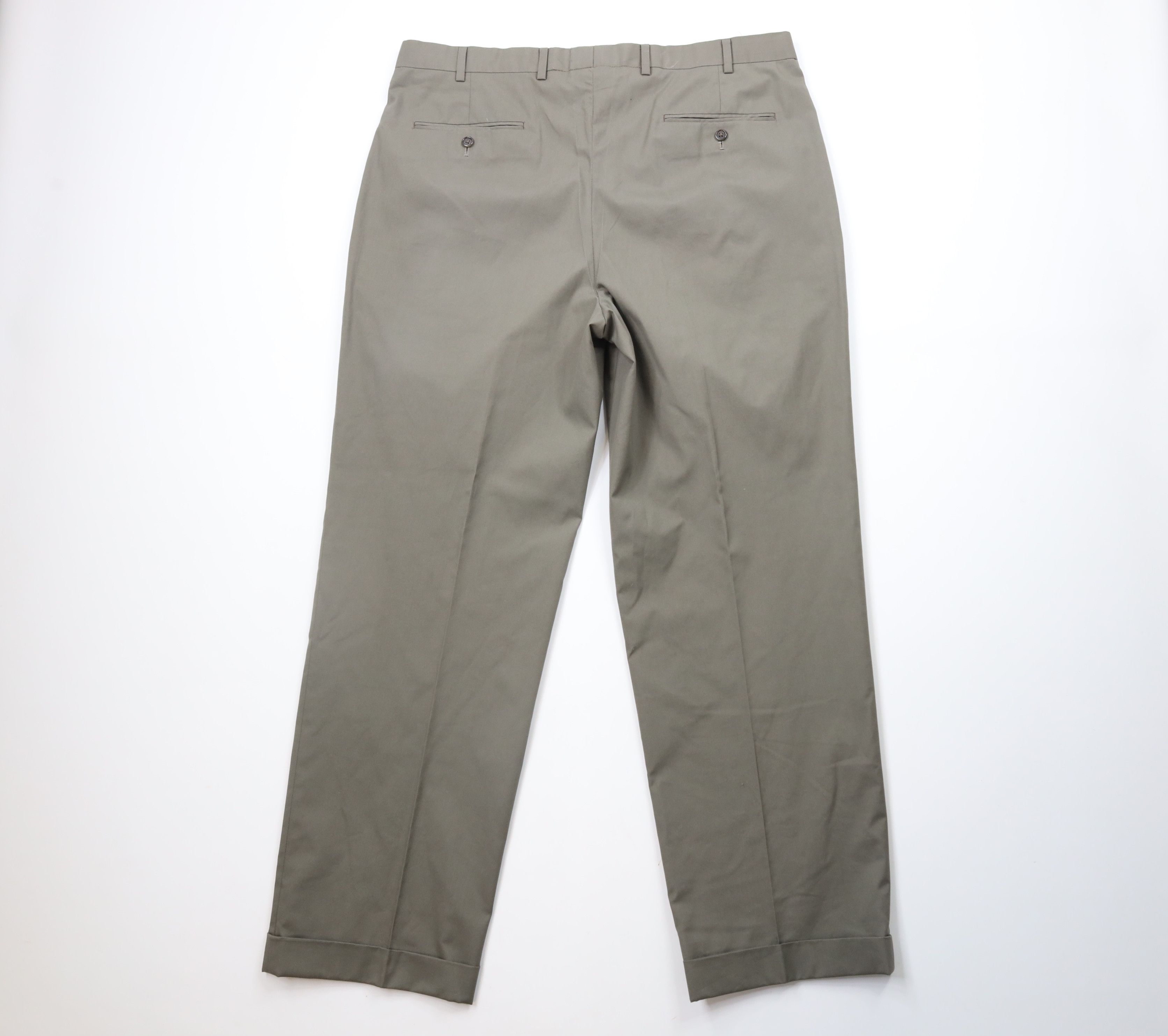 Brooks Brothers Brooks Brothers 2 Piece Wedding Suit Grayish Green Size 44L - 19 Thumbnail
