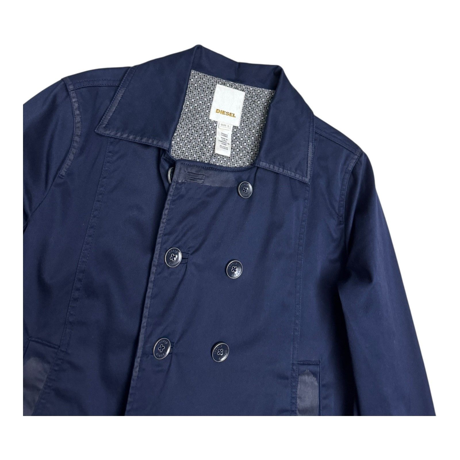 Diesel DIESEL Luxury Designer Cotton Light Trench Jacket Large Size L / US 10 / IT 46 - 7 Thumbnail
