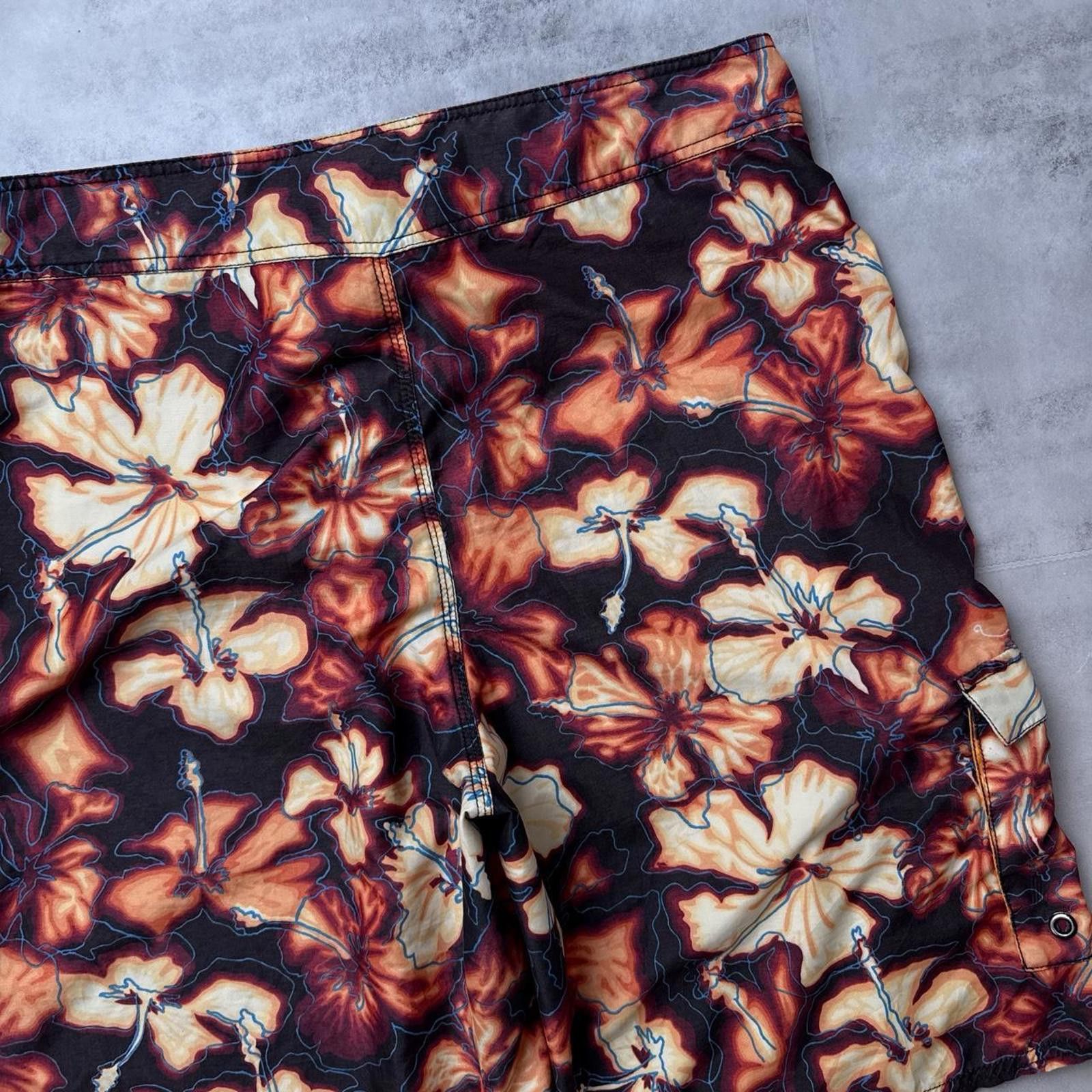 Sideout Y2K Sideout 00s Floral Surf Board Shorts Size US 38 / EU 54 - 8 Thumbnail