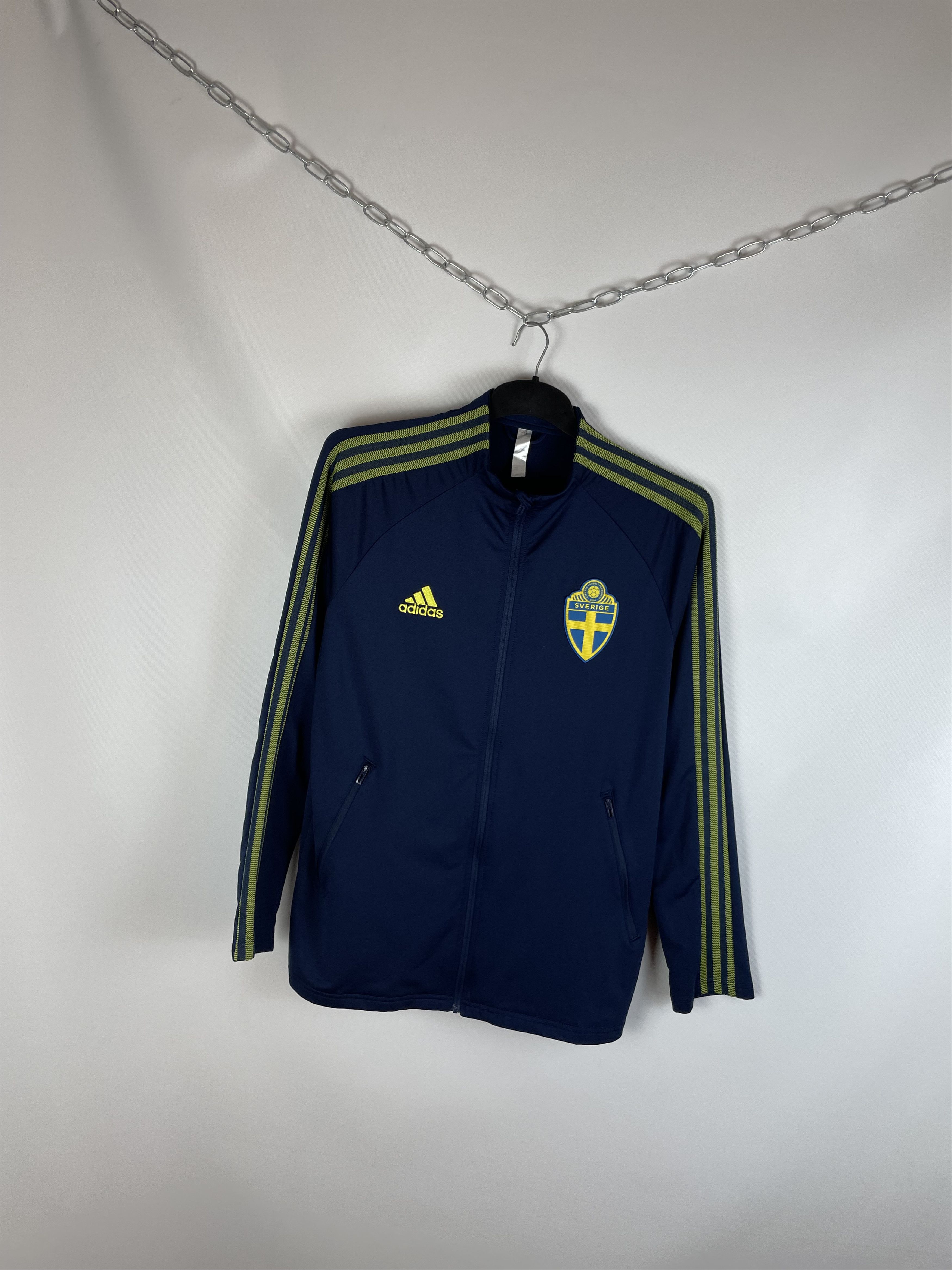Adidas Adidas Sweden Sverige Training Zip Size US M / EU 48-50 / 2 - 2 Thumbnail