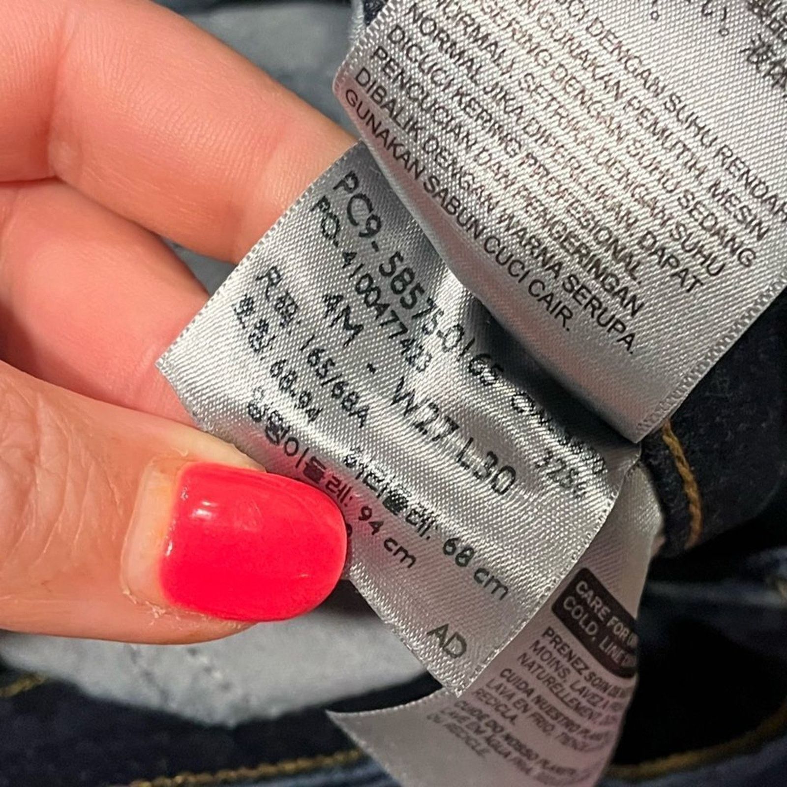 Levi's Levi's Mid-Rise Skinny Jeans Dark Wash Size 4 Size 27" / US 4 / IT 40 - 9 Thumbnail