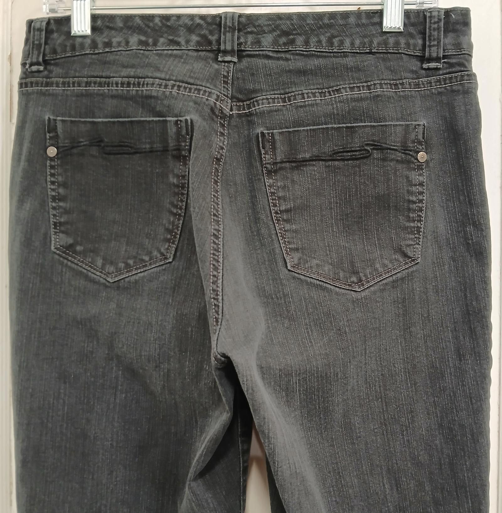 Designer Black AK Jeans Modern Sophisticate Boot Cut Jeans - Size 10 Size 32" / US 10 / IT 46 - 9 Thumbnail