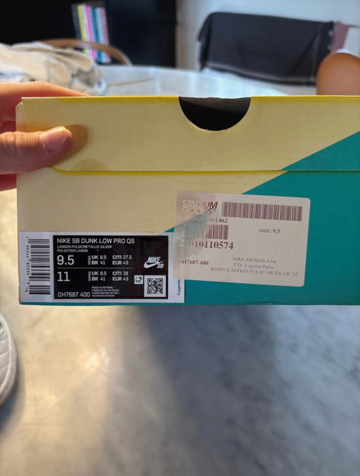 Nike SB Nike SB Dunk Low FTC Lagoon Pulse Size US 9.5 / EU 42-43 - 10 Thumbnail
