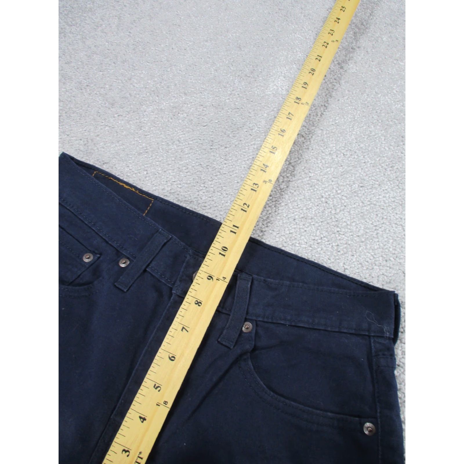 Levi's Levis 502 Pants Mens 28 Navy Blue Taper Fit 28x31 | Jeans | Regular | Blue | 28x31 | Mens Size US 28 / EU 44 - 6 Thumbnail