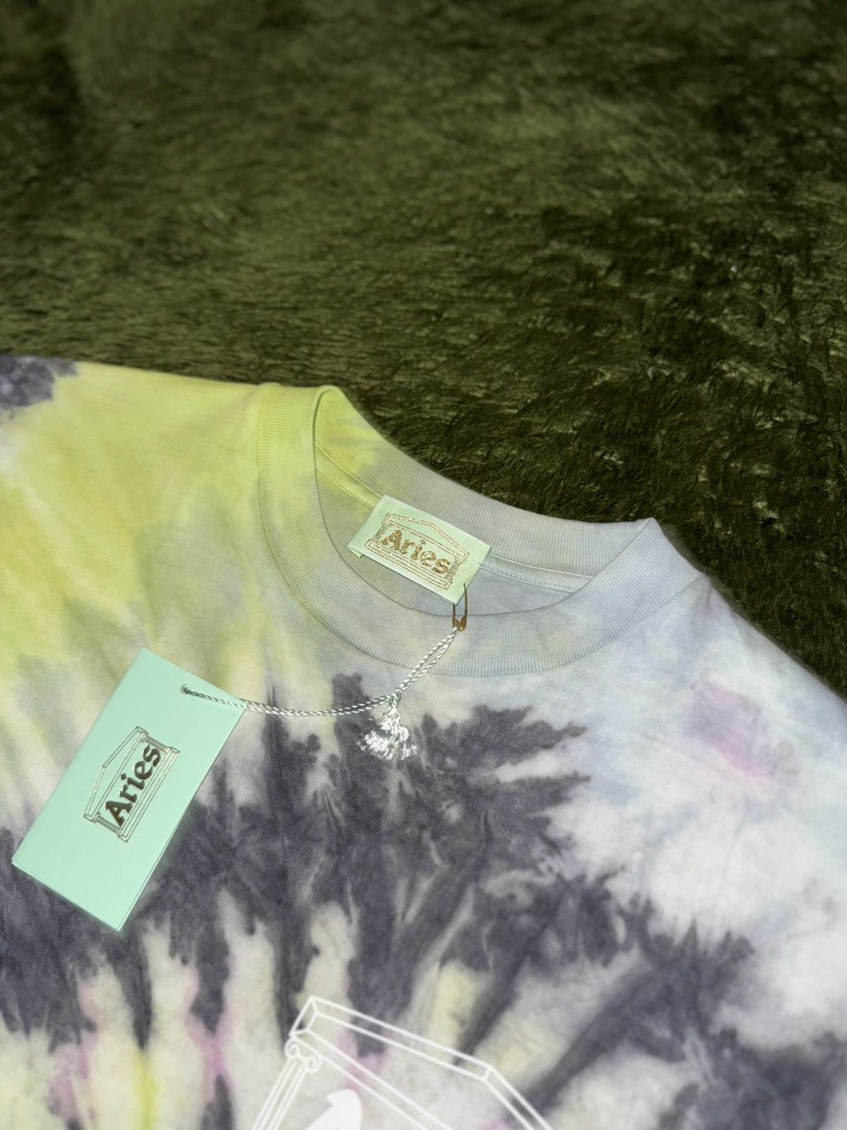 Aries [S] Aries Made in Italy Tie-Dye Temple T-Shirt Size US S / EU 44-46 / 1 - 3 Thumbnail