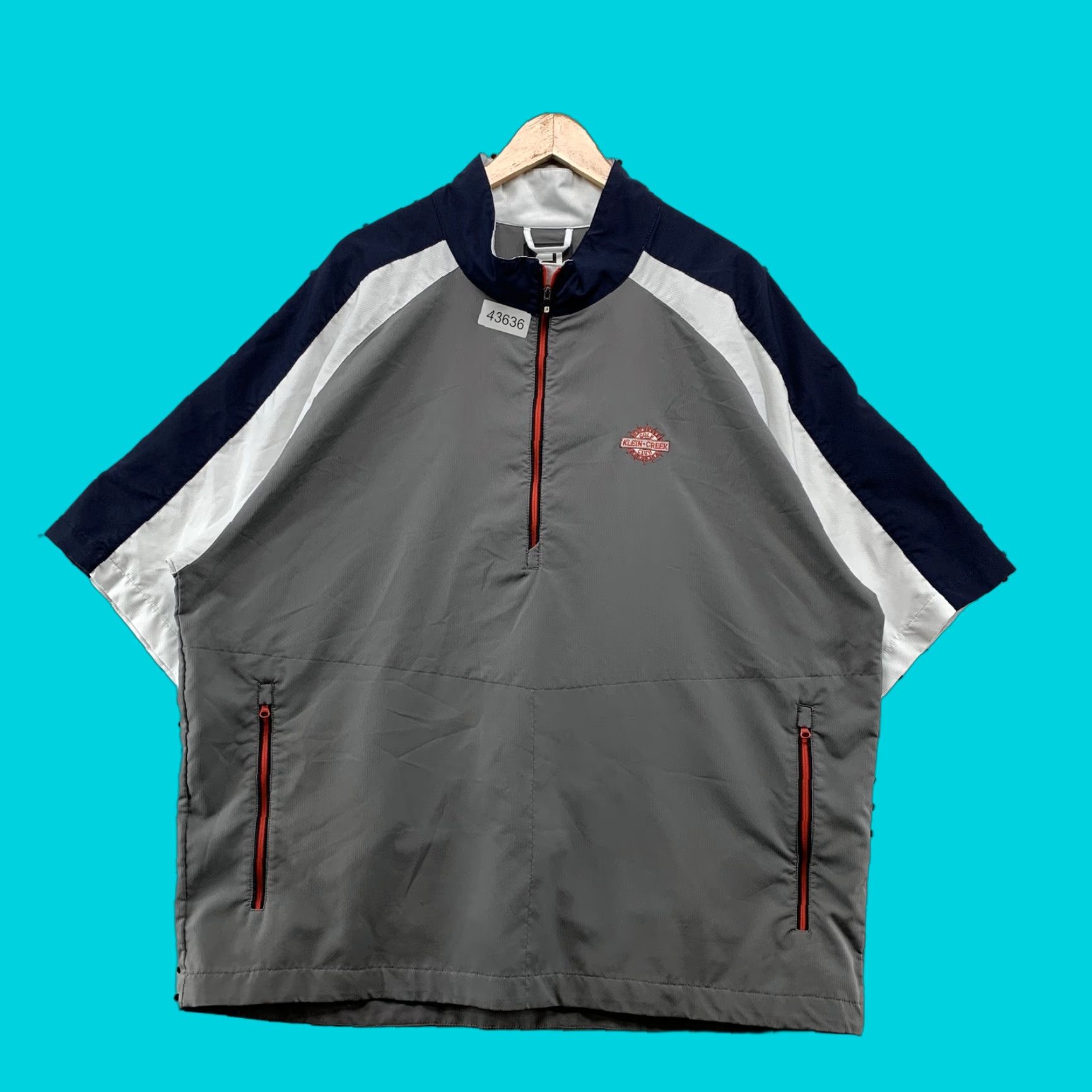 Footjoy FootJoy Jacket 2XL Gray Windbreaker 1/4 Zip Mens Golf Nylon Pullover FJ Klein Creek Size US XXL / EU 58 / 5 - 1 Thumbnail