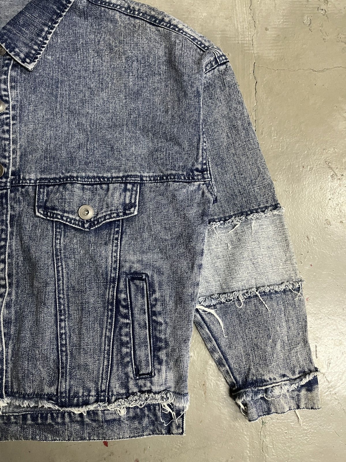 If Six Was Nine Vintage 2000's EGOIST Denim Punk Gothic Jacket Distressed Size US M / EU 48-50 / 2 - 3 Thumbnail