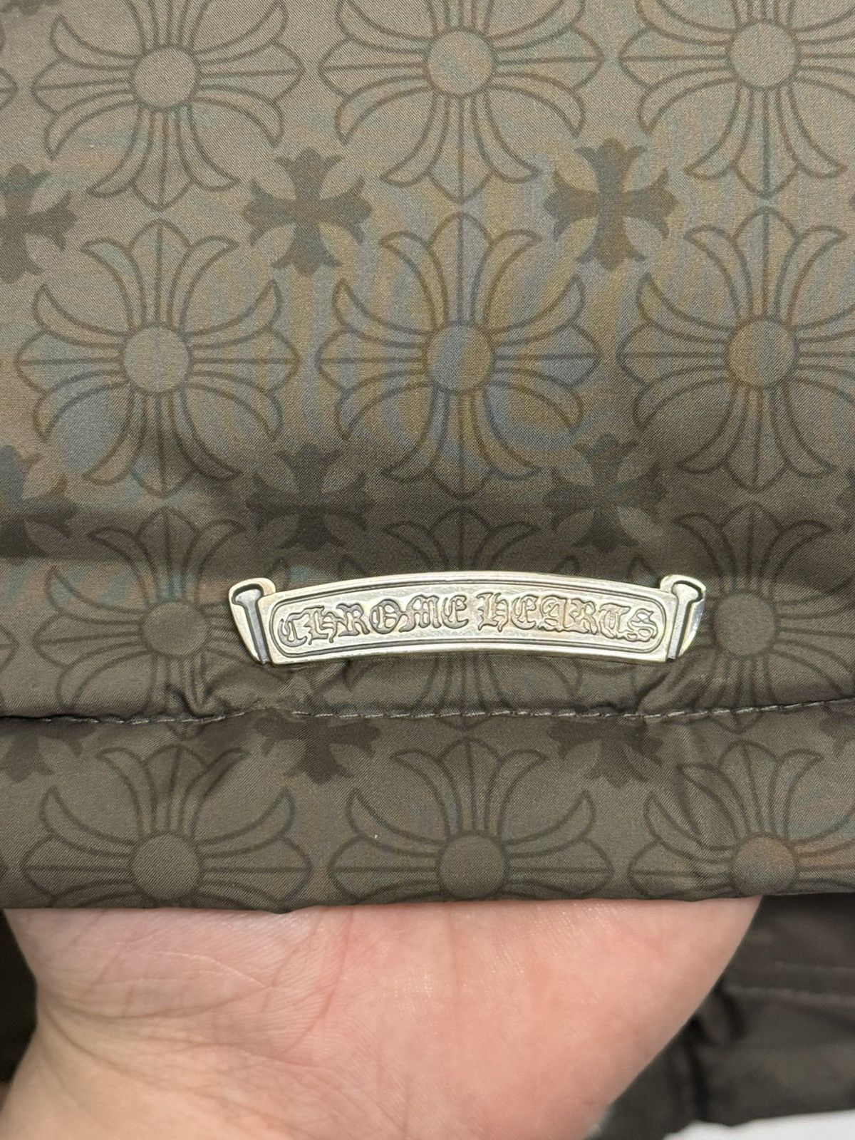 Chrome Hearts Chrome Hearts Monogram Puffer Jacket Olive Green XL Size US XL / EU 56 / 4 - 14 Thumbnail