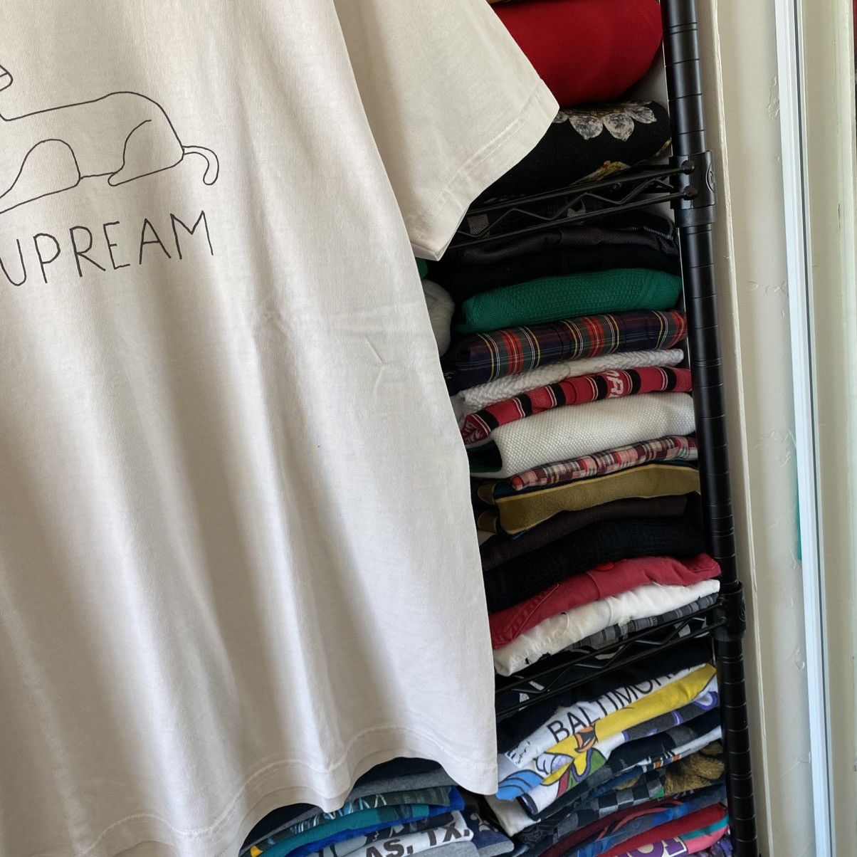 Supreme Supreme Sphinx T-Shirt White 2012 Mark Gonzales Gonz Vintage Size US L / EU 52-54 / 3 - 5 Thumbnail