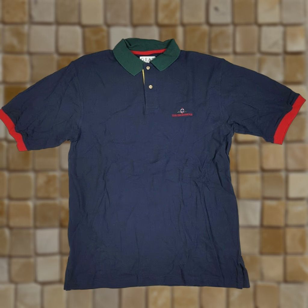Vintage VINTAGE Preppy Golf Resort Men's Large Collared Short Sleeve Polo Shirt Y2K NEW Size US L / EU 52-54 / 3 - 1 Thumbnail