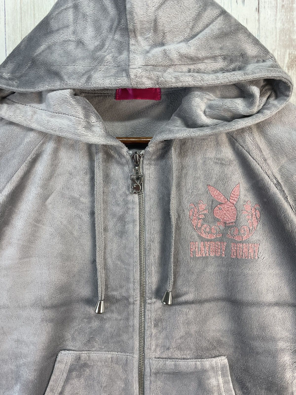 Playboy Vintage Playboy Bunny Sweater With Hoodie Size US L / EU 52-54 / 3 - 4 Thumbnail