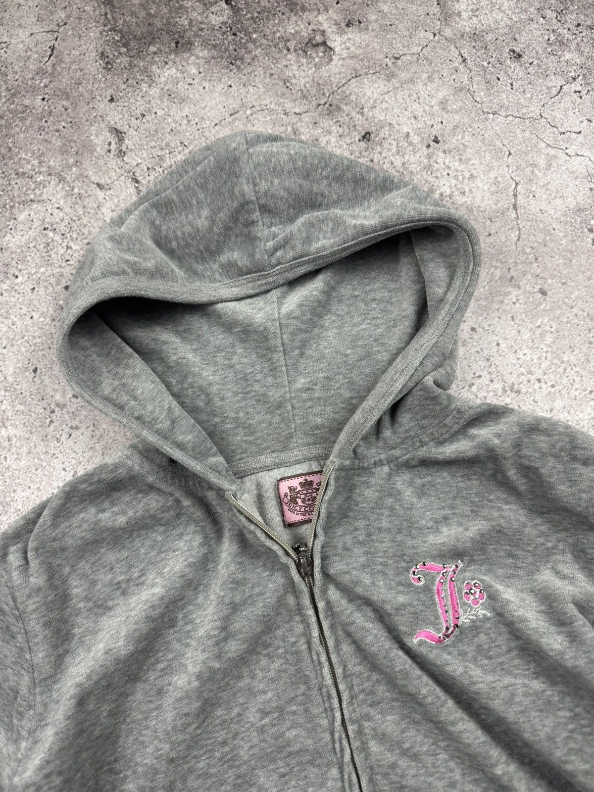 Juicy Couture VINTAGE VELOUR JUICY COUTURE BIG LOGO Y2K ZIP UP HOODIE Size XXL / US 16-18 / IT 52-54 - 5 Thumbnail