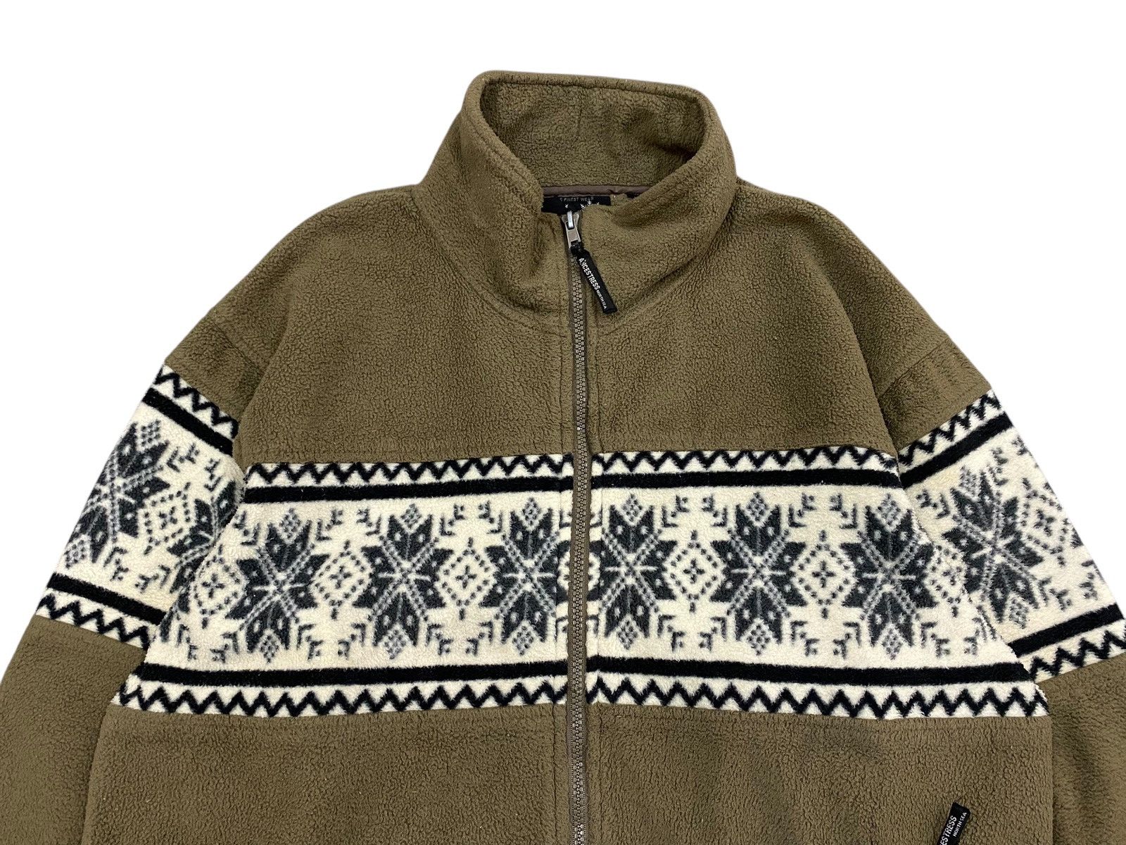 Vintage Vintage NORTH ANCESTRESS Nordic Fleece Jacket - Size L Size US L / EU 52-54 / 3 - 3 Thumbnail
