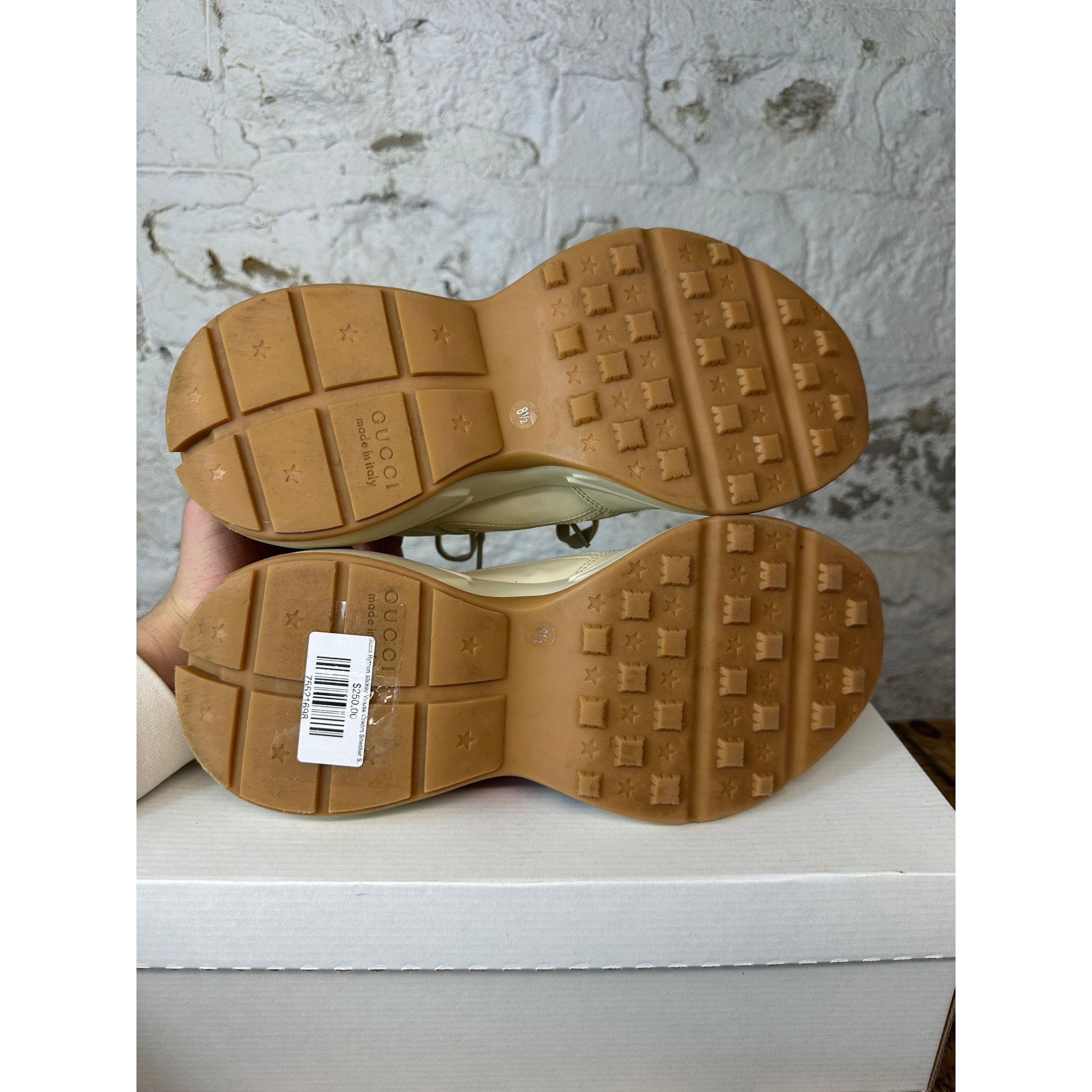 Gucci Gucci Rhyton Mickey Mouse Cream Sneaker Sz 8.5 Size US 8.5 / EU 41-42 - 5 Thumbnail