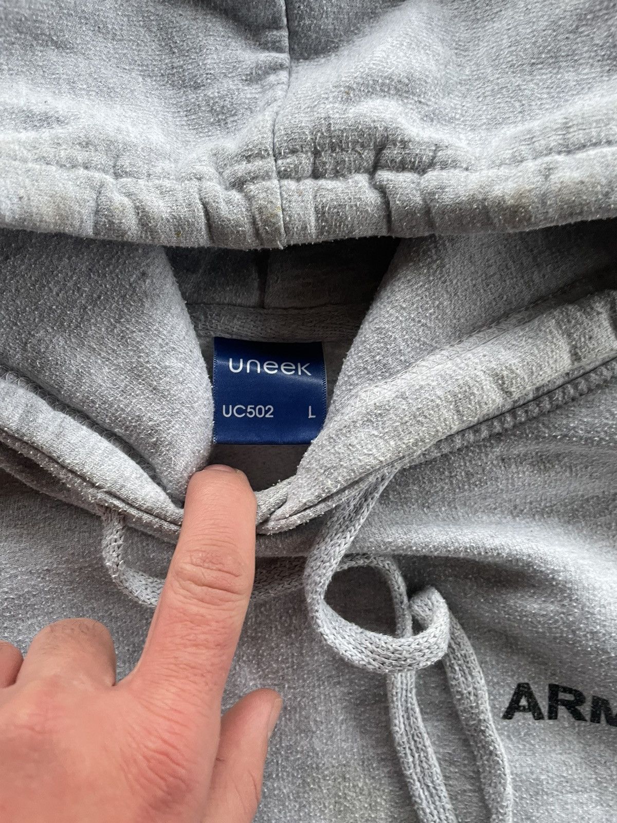 Vintage VINTAGE HOODIE MILITARY ARMY Size US L / EU 52-54 / 3 - 11 Thumbnail