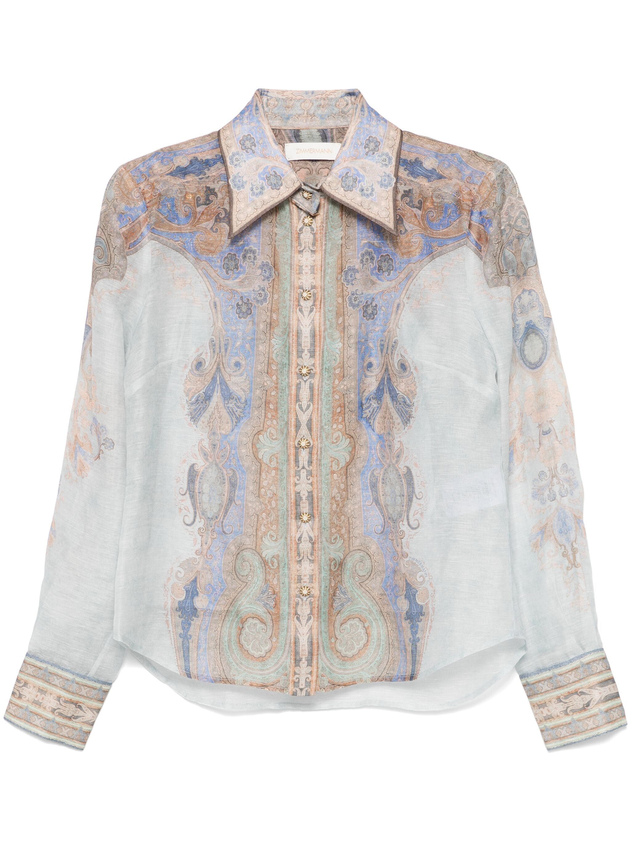 o1s22i1n1024 Eden Paisley Print Shirt in Multicolor
