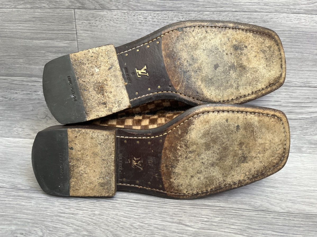 Louis Vuitton Louis vuitton damier pony hair draft square toe loafer Size US 9 / EU 42 - 12 Thumbnail