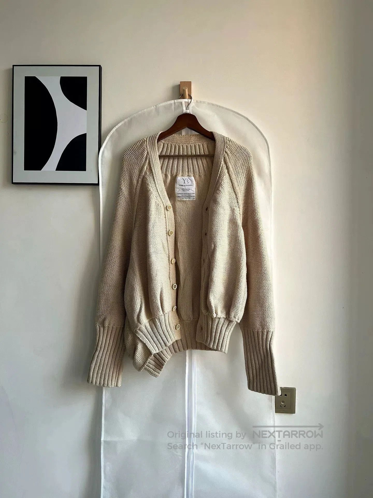 Yohji Yamamoto Yohji Yamamoto Asymmetric Wool Cardigan. Size L / US 10 / IT 46 - 3 Thumbnail
