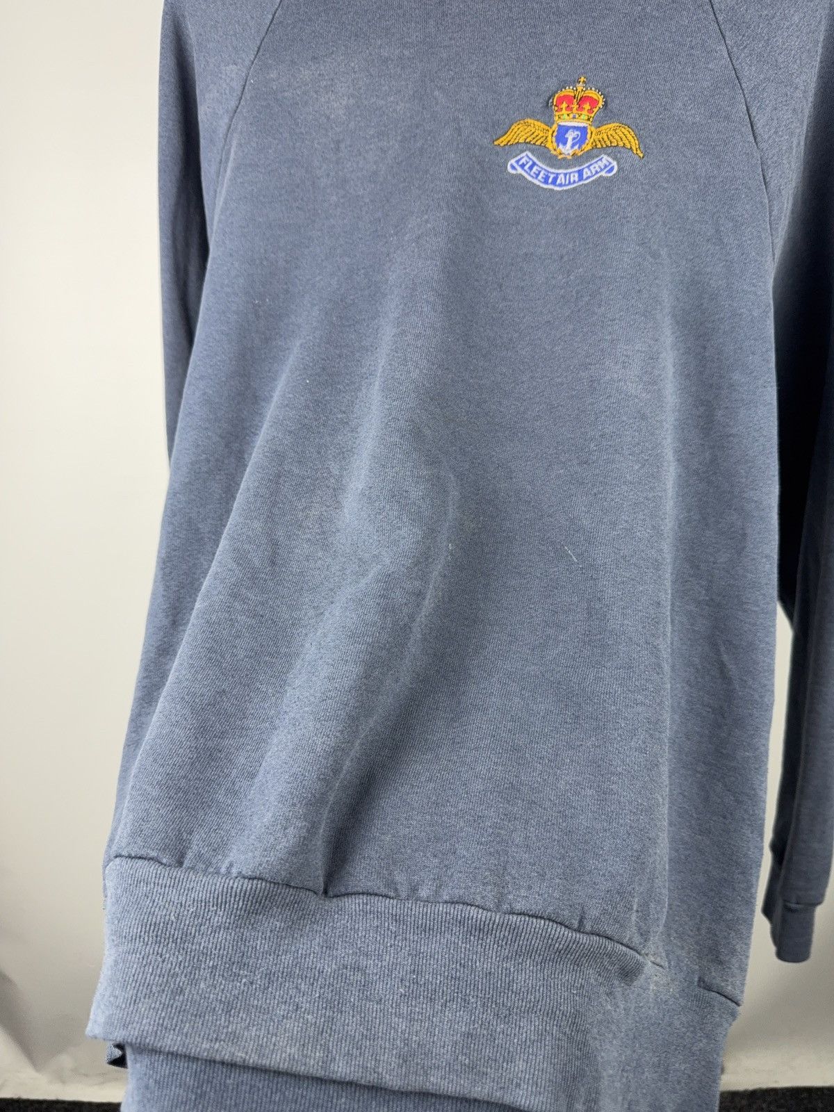Vintage 90s 🦅🌊 Rare Vintage Fleet Air Arm Embroidered Sweatshirt Size US L / EU 52-54 / 3 - 7 Thumbnail