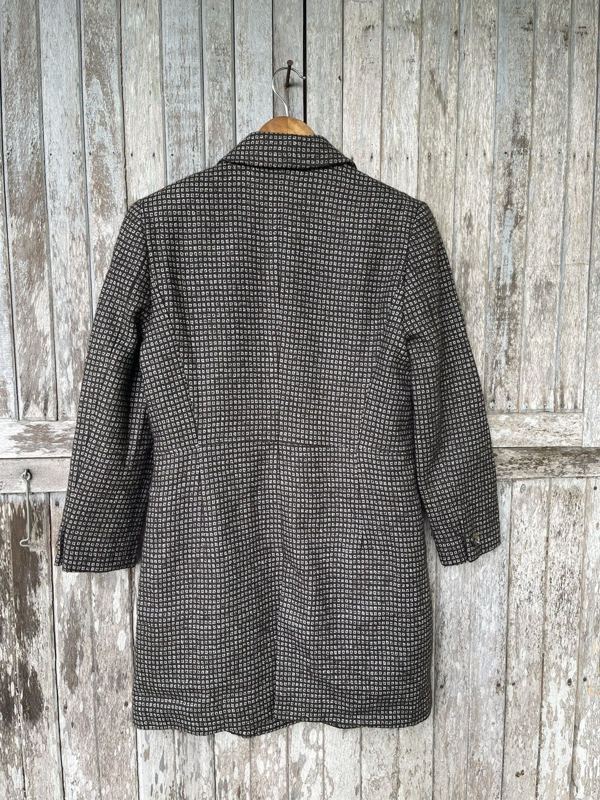Designer Sofía Rossi Vintage Houndstooth Long Coat – Size 9AR (JP) Size M / US 6-8 / IT 42-44 - 8 Thumbnail