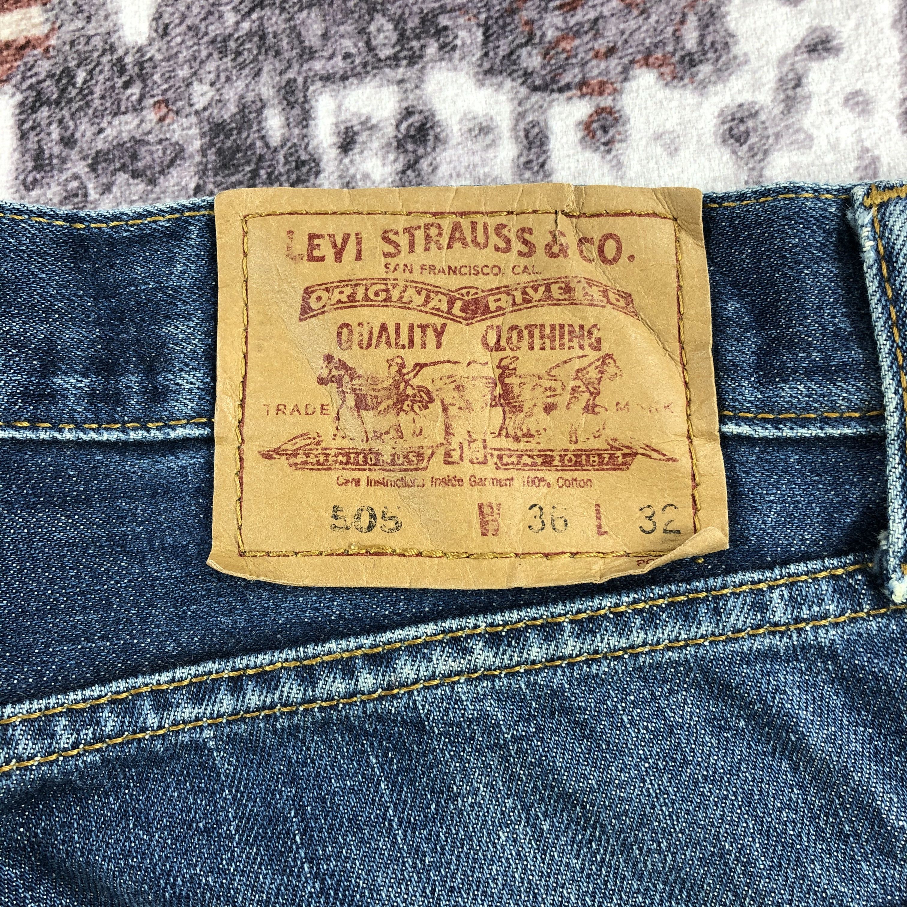 Levi's × Vintage Vintage 90s Blue Wash Levis 505 Jeans-JM2202 Size US 36 / EU 52 - 5 Thumbnail