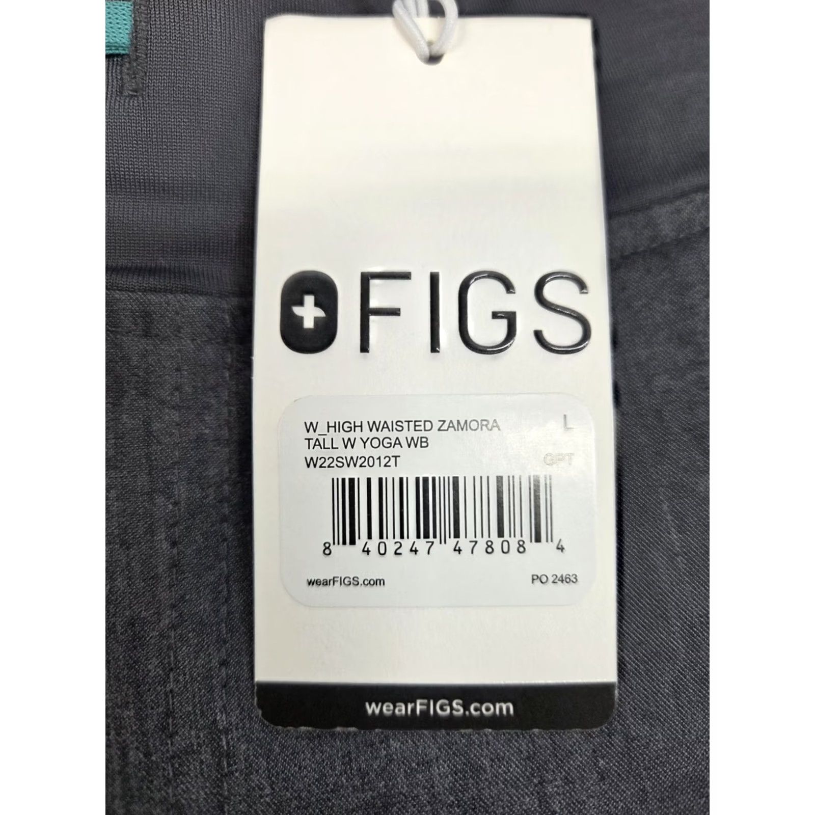 Vintage FIGS Womens High Waisted Zamora Gray Scrub Pants L/T Size Large/Tall Size 36" / US 14 / IT 50 - 3 Thumbnail