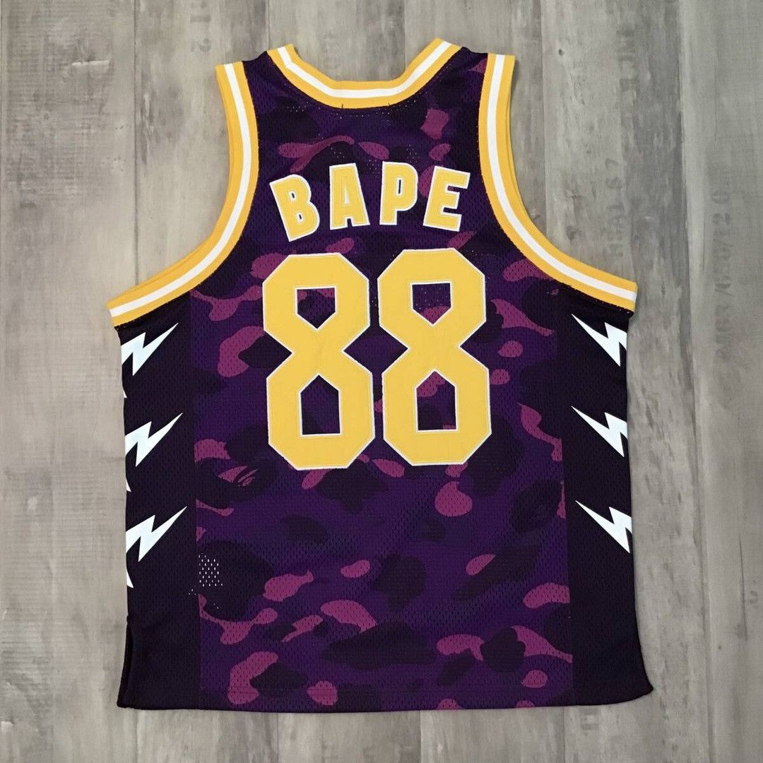 Bape BAPE STA Purple camo basketball tank top a bathing ape Size US M / EU 48-50 / 2 - 2 Thumbnail