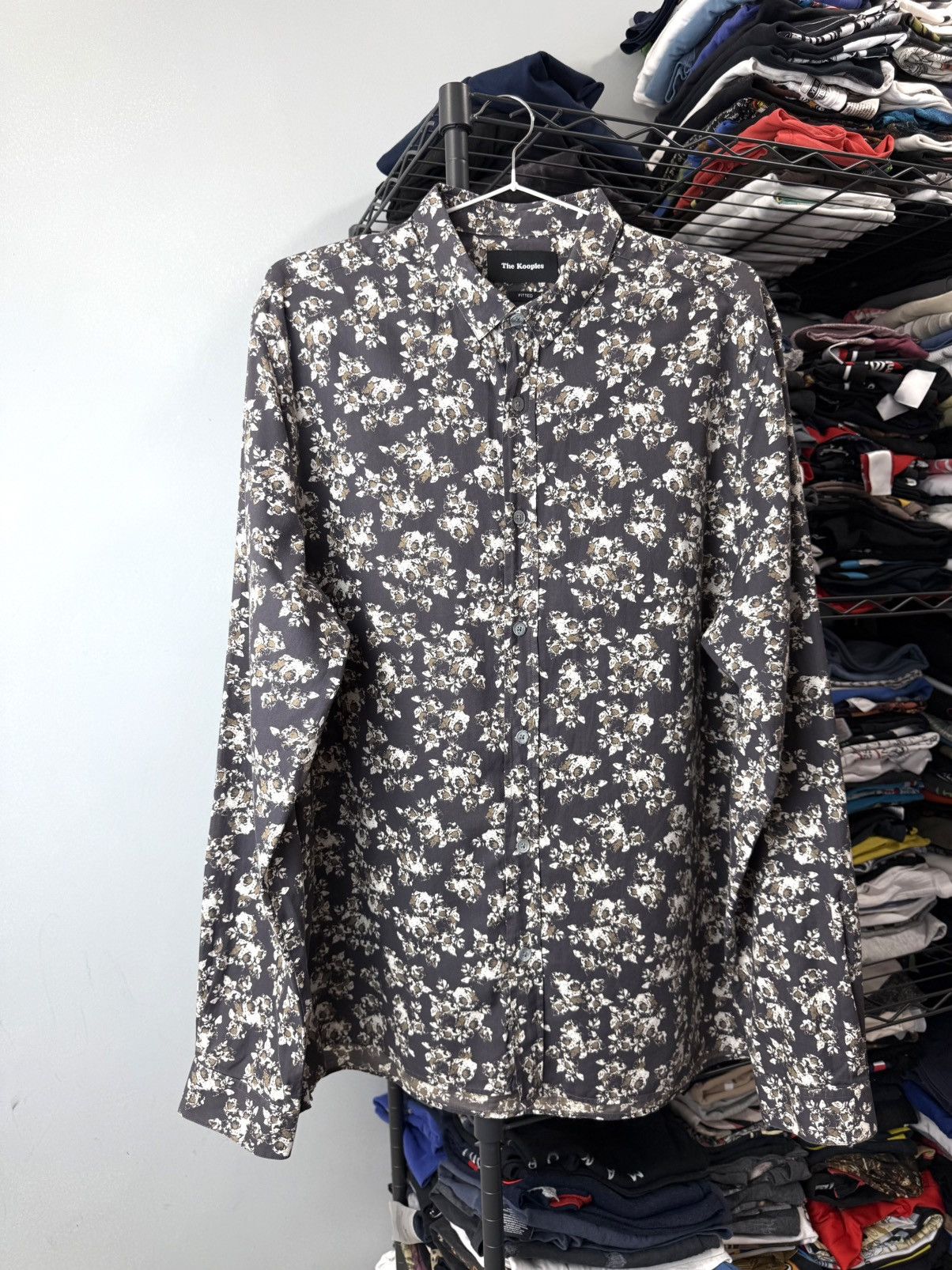 The Kooples The Kooples Paris Luxury Printed Shirt Size US L / EU 52-54 / 3 - 1 Thumbnail