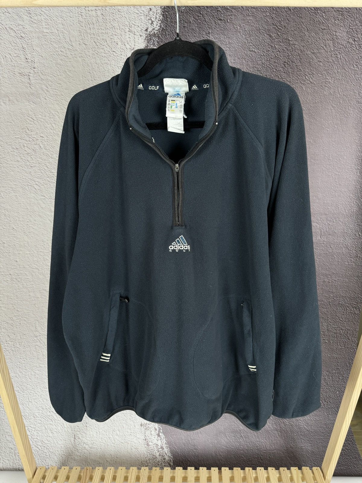 Adidas Adidas Golf vintage 90s half zip fleece sweater Size US L / EU 52-54 / 3 - 1 Thumbnail