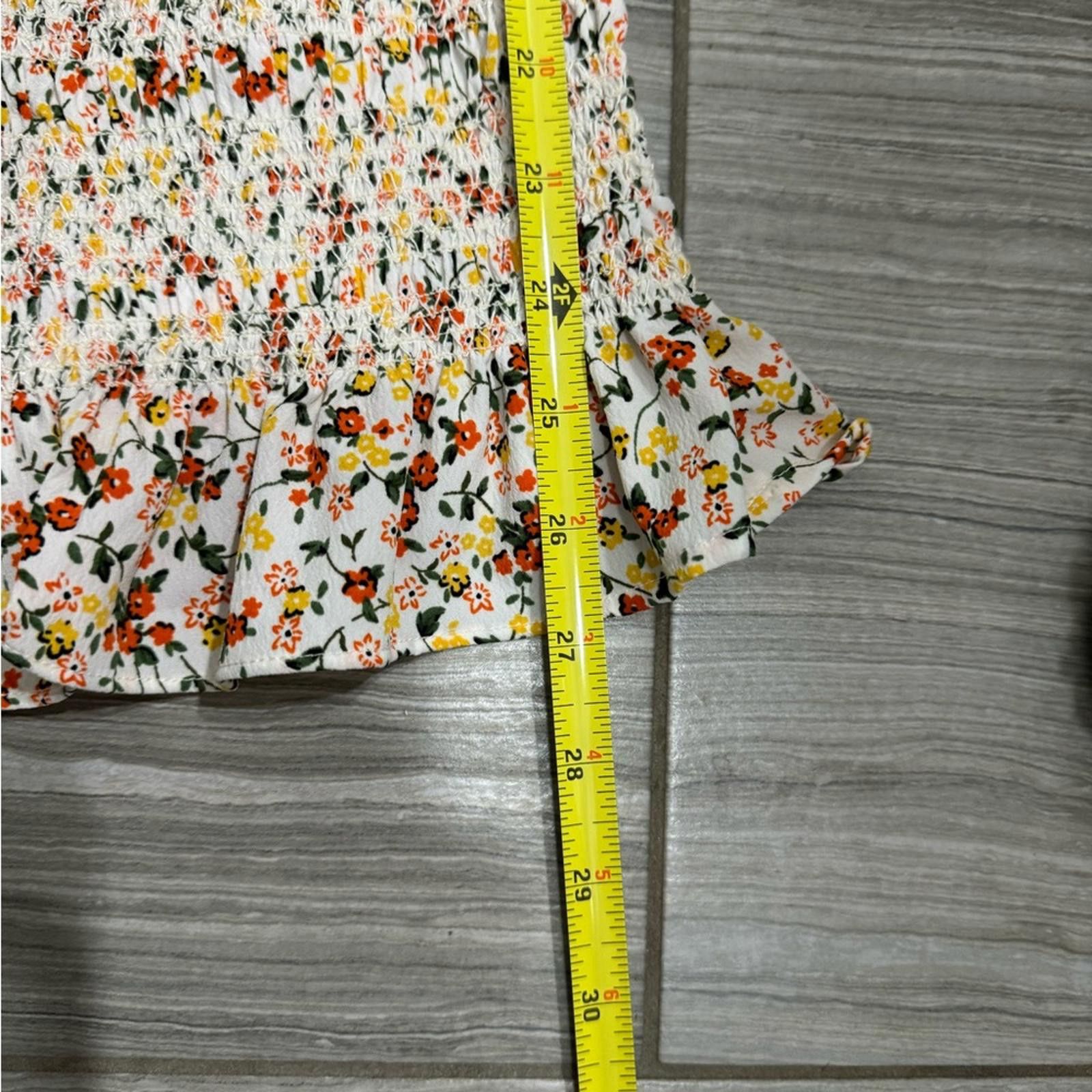 Topshop Topshop Floral Print Off Shoulder Smocked Mini Dress- Size 8 Size M / US 6-8 / IT 42-44 - 9 Thumbnail