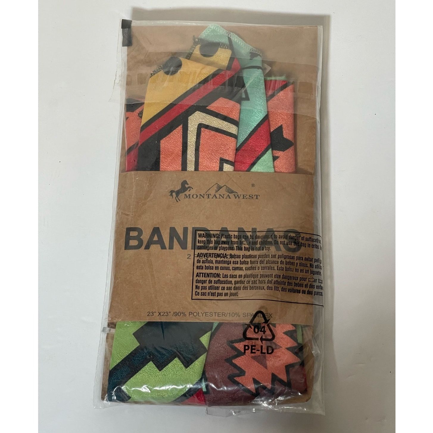 Unknown London Montana West Bandana Set Western Print Size 23x23 2PCS NWT Size ONE SIZE - 1 Thumbnail