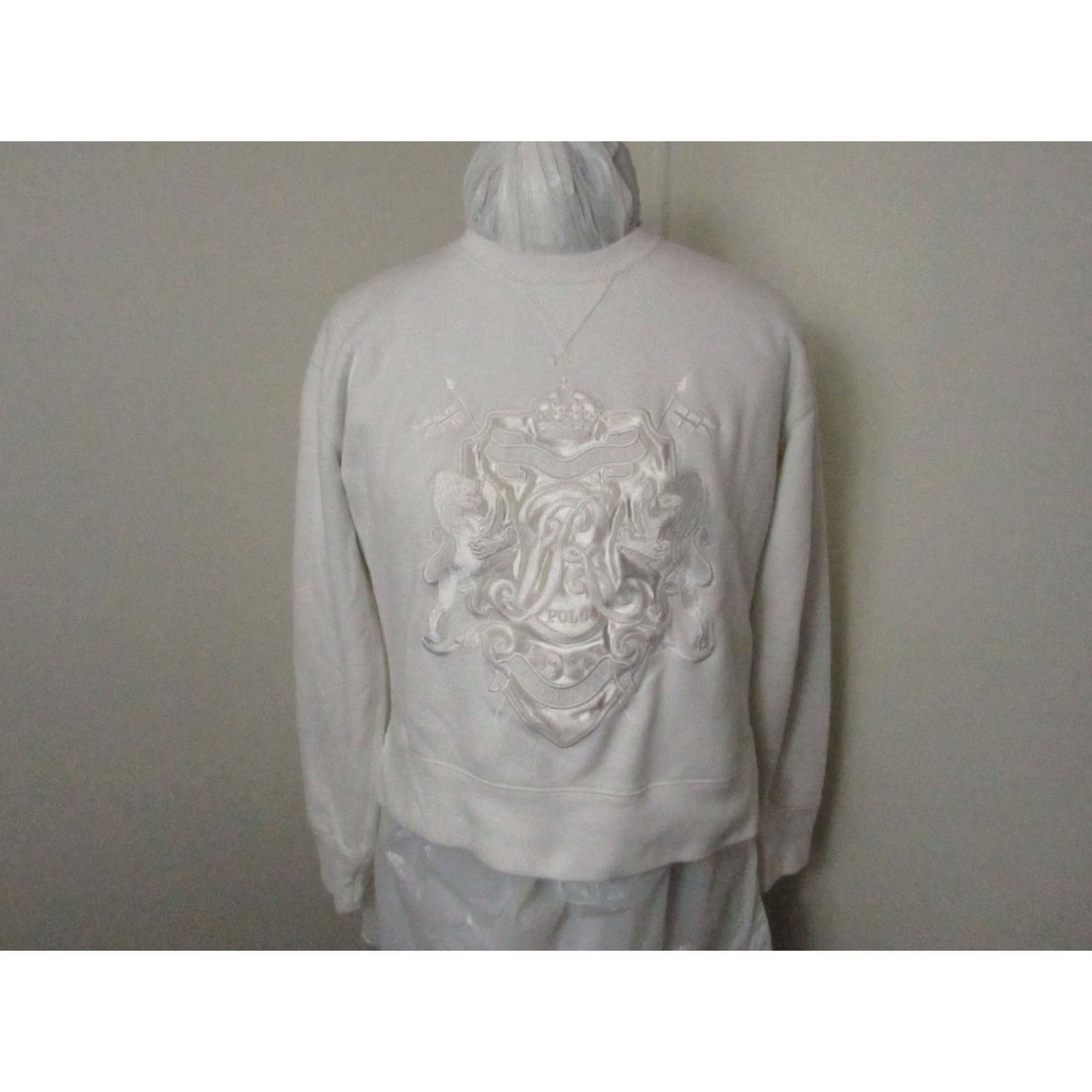 Polo Ralph Lauren Polo Ralph Lauren Sweatshirt Womens XS Ivory White Crest Logo Vintage Limited Edition Size XS / US 0-2 / IT 36-38 - 3 Thumbnail